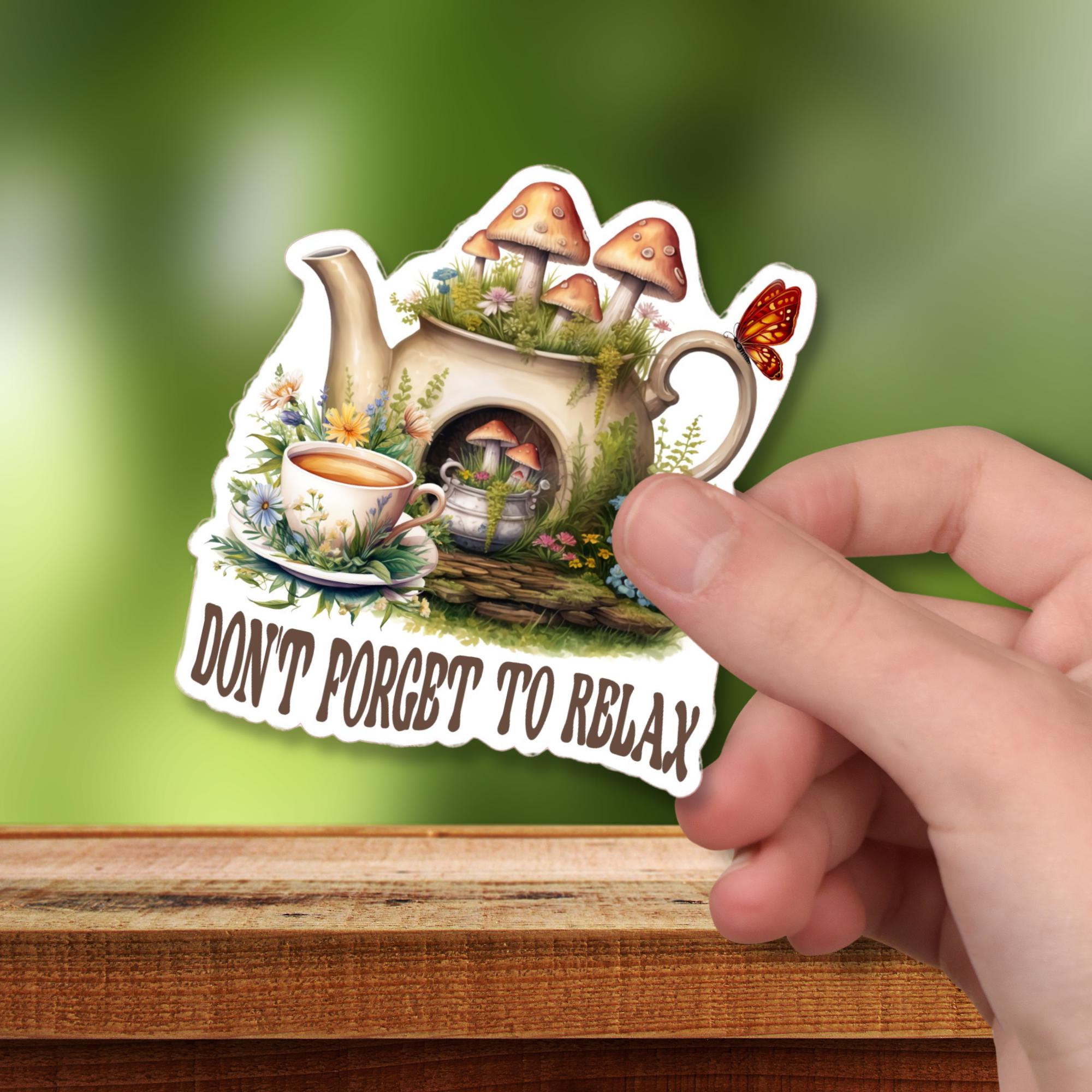 Kofferaufkleber, Geschenkaufkleber, Aufkleber Motivation, großer Kaffee Kanne Sticker I zur Auswahl in Weiß oder Transparent  #SEG8