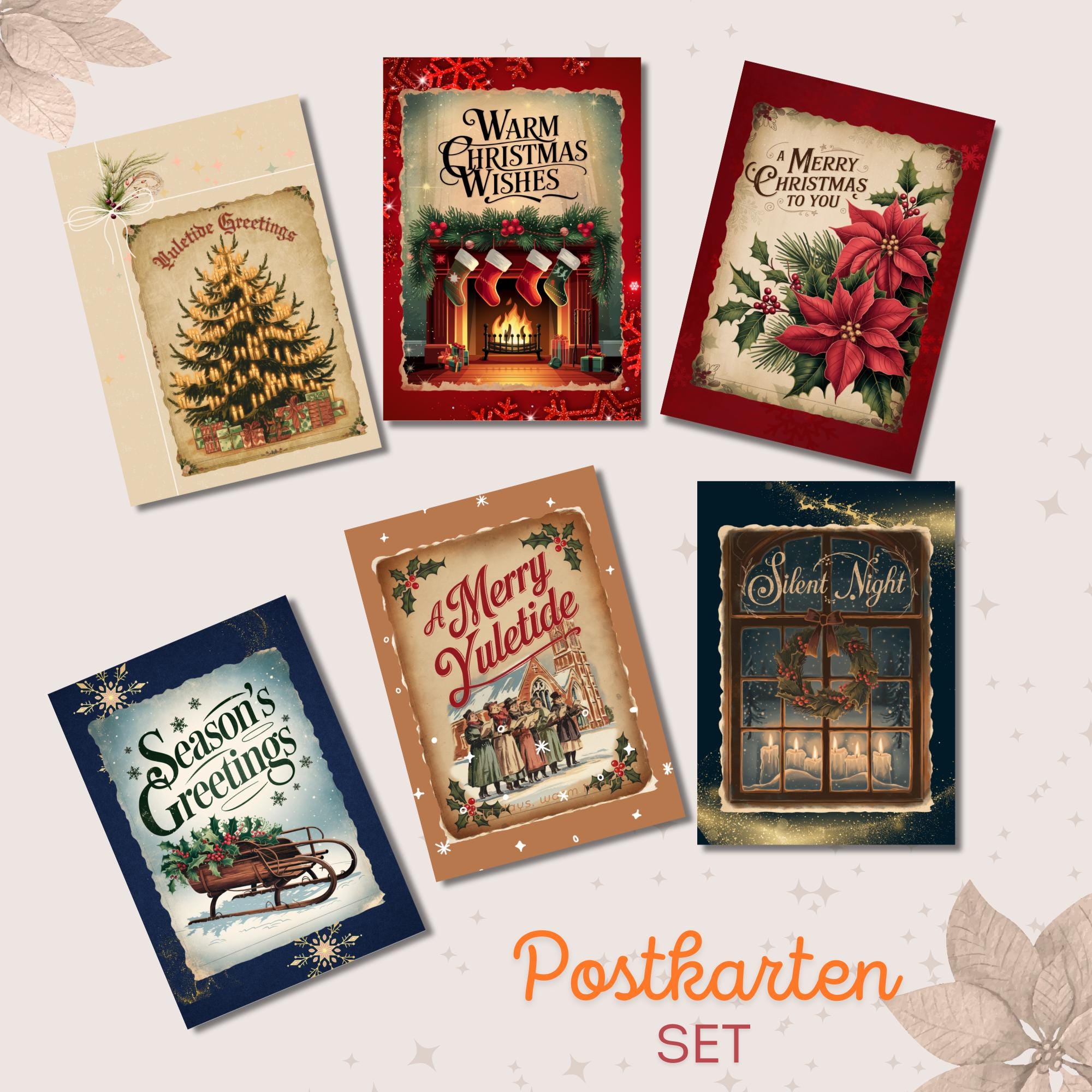 Weihnachtskarte, Postkarte SET oder 6 Kartenmotive zur Auswahl, Grußkarte, Nostalgische Weihnachten, Geschenkkarte, Weihnachtsgruß #PHO Weihnachtskarte, Postkarte SET oder 6 Kartenmotive zur Auswahl, Grußkarte, Nostalgische Weihnachten, Geschenkkarte, Weihnachtsgruß #PHO
