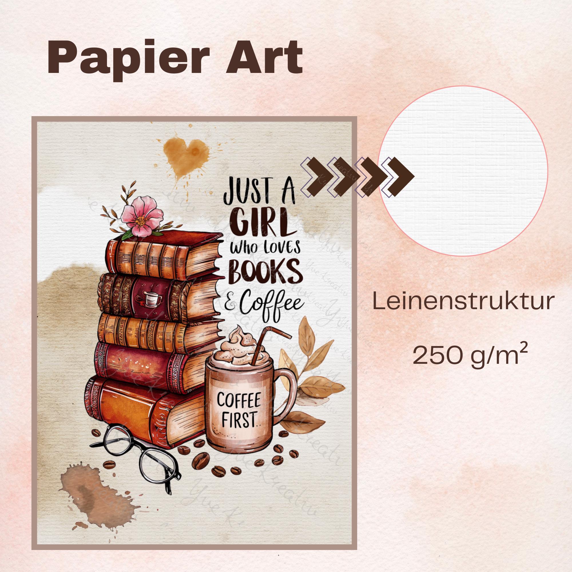 Postkarte Grußkarte Karte zum Geburtstag Bücher Lesen zum Buchgeschenk Kaffee Gutschein  #PLS