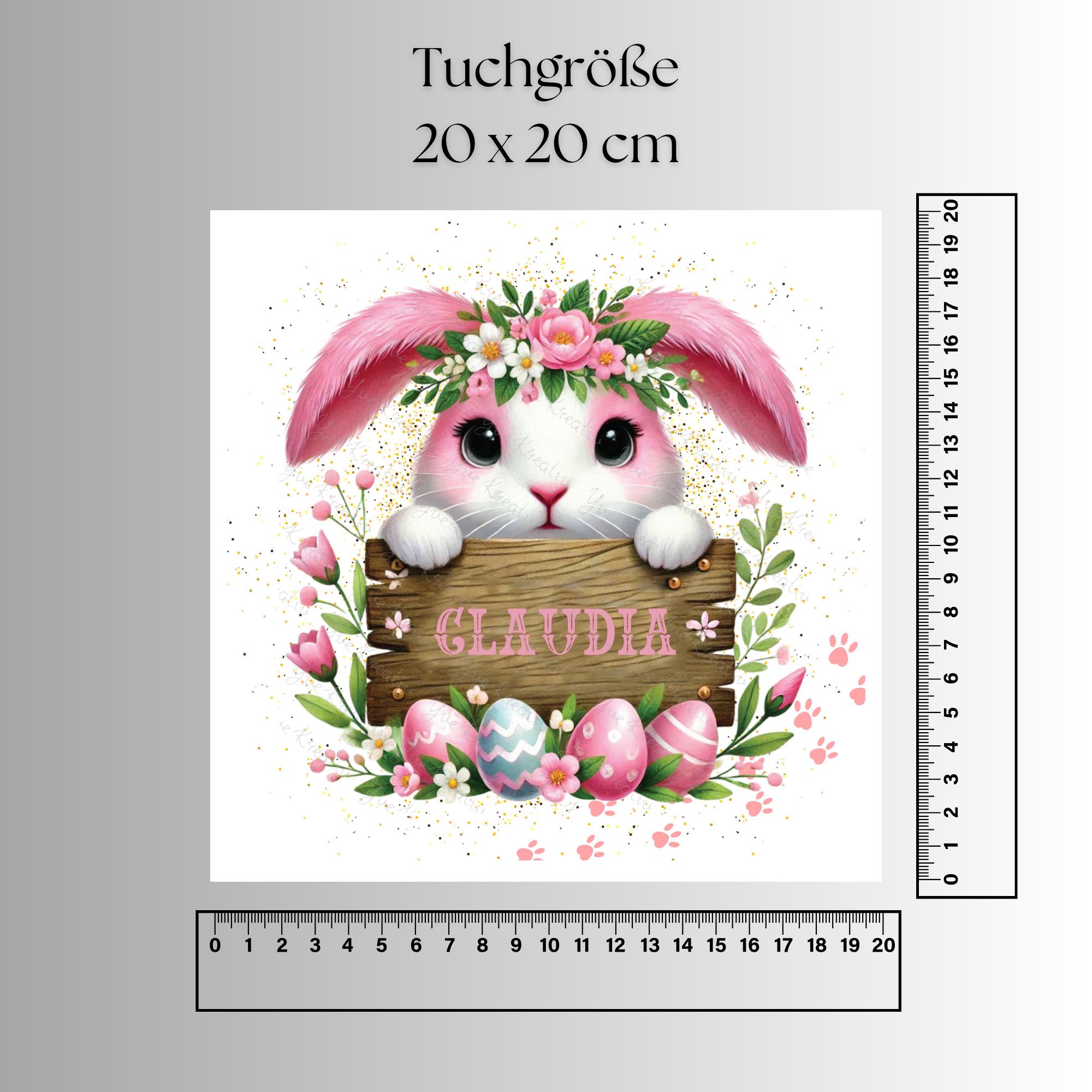 Brillenputztuch mit Namen Geschenk zu Ostern bedrucktes Mikrofasertuch Ostergeschenk für Brillen Tuch für Displays Objektive  #OS23P