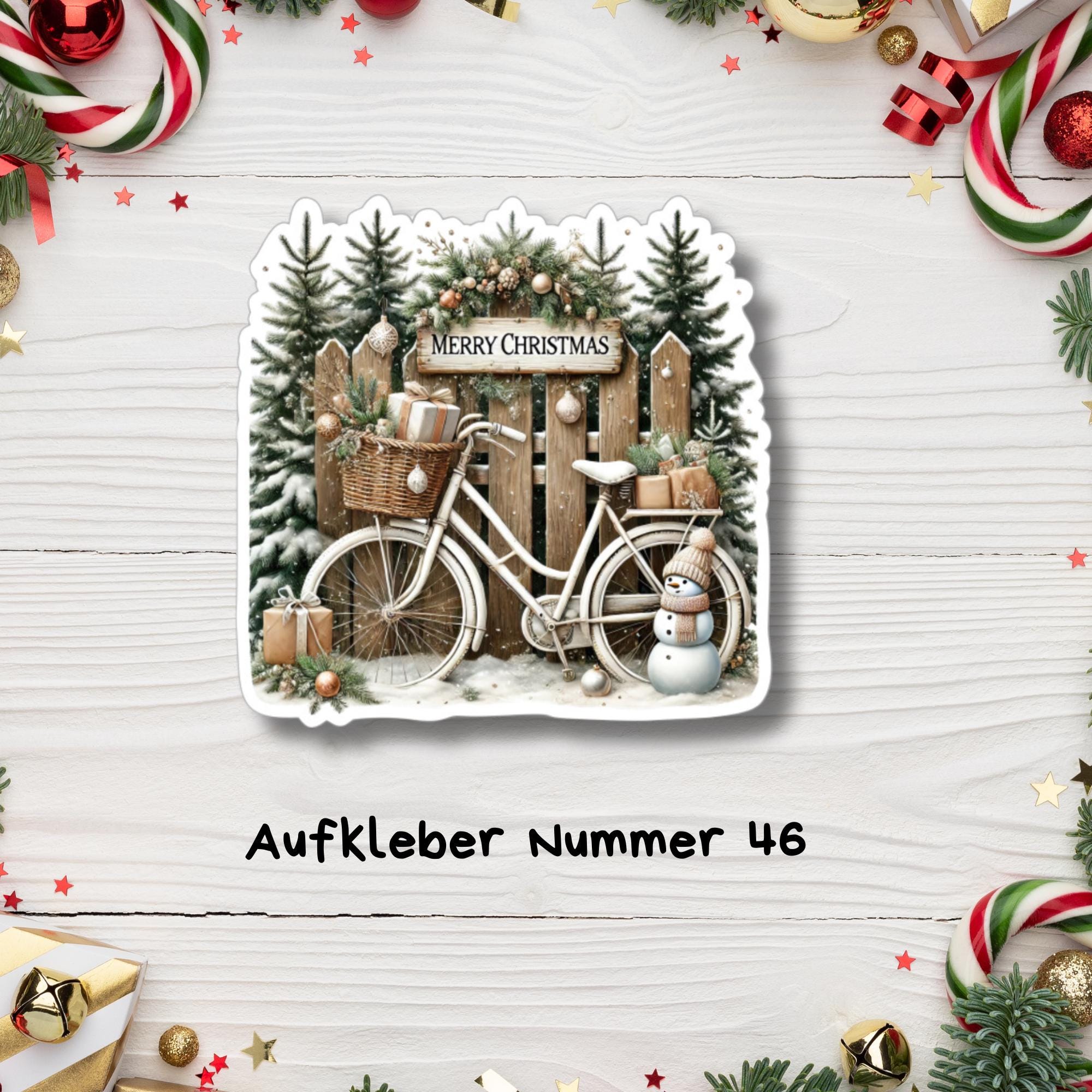 Aufkleber, große Sticker zu Weihnachten und Advent - 3 Aufkleber zur Auswahl in Weiß oder Transparent #SEG8 Aufkleber, große Sticker zu Weihnachten und Advent - 3 Aufkleber zur Auswahl in Weiß oder Transparent #SEG8