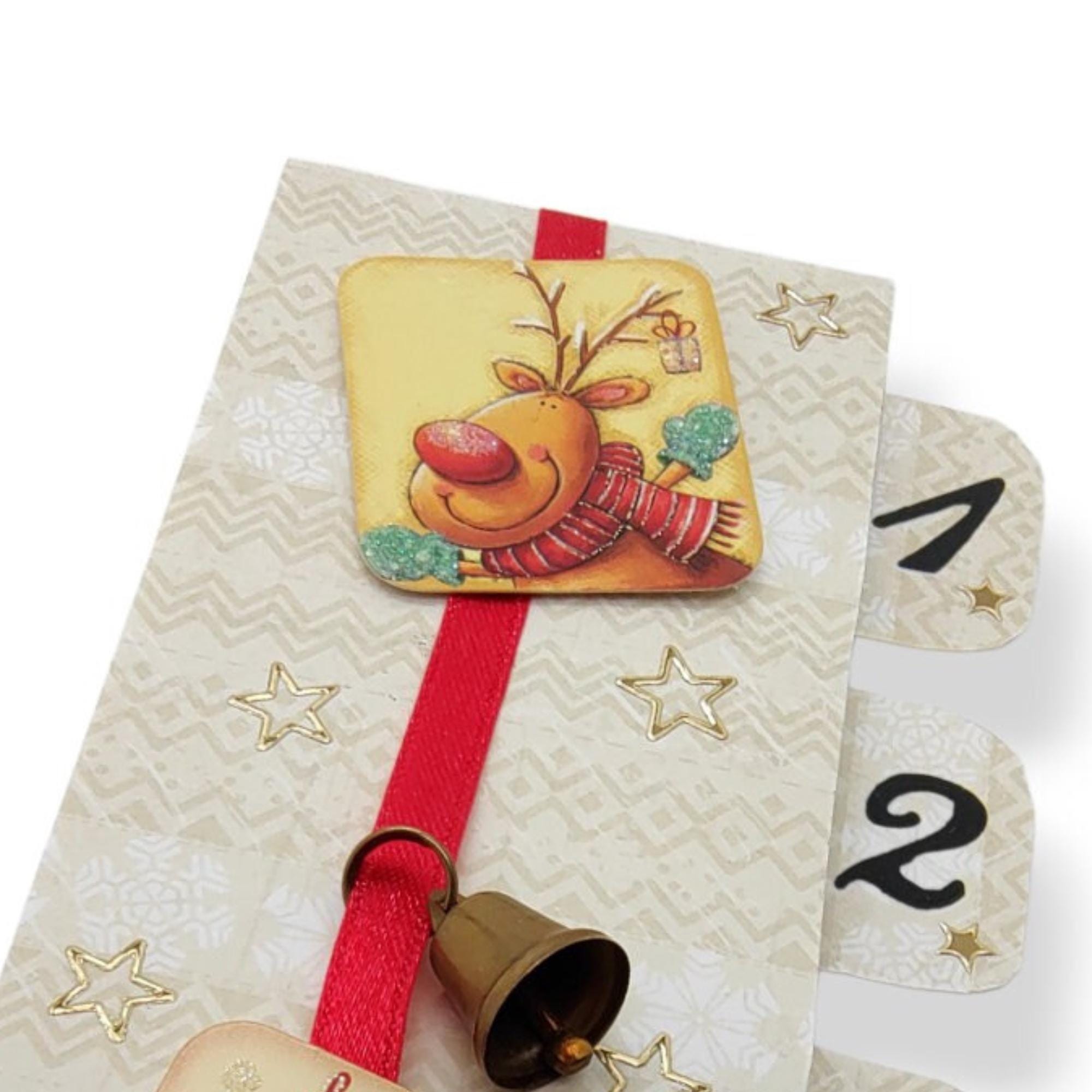 Adventskalender zum Befüllen aus 4 Streichholzschachteln Upcycling kleine Adventsgeschenke Geldgeschenk Weihnachten Mitbringsel #613960800