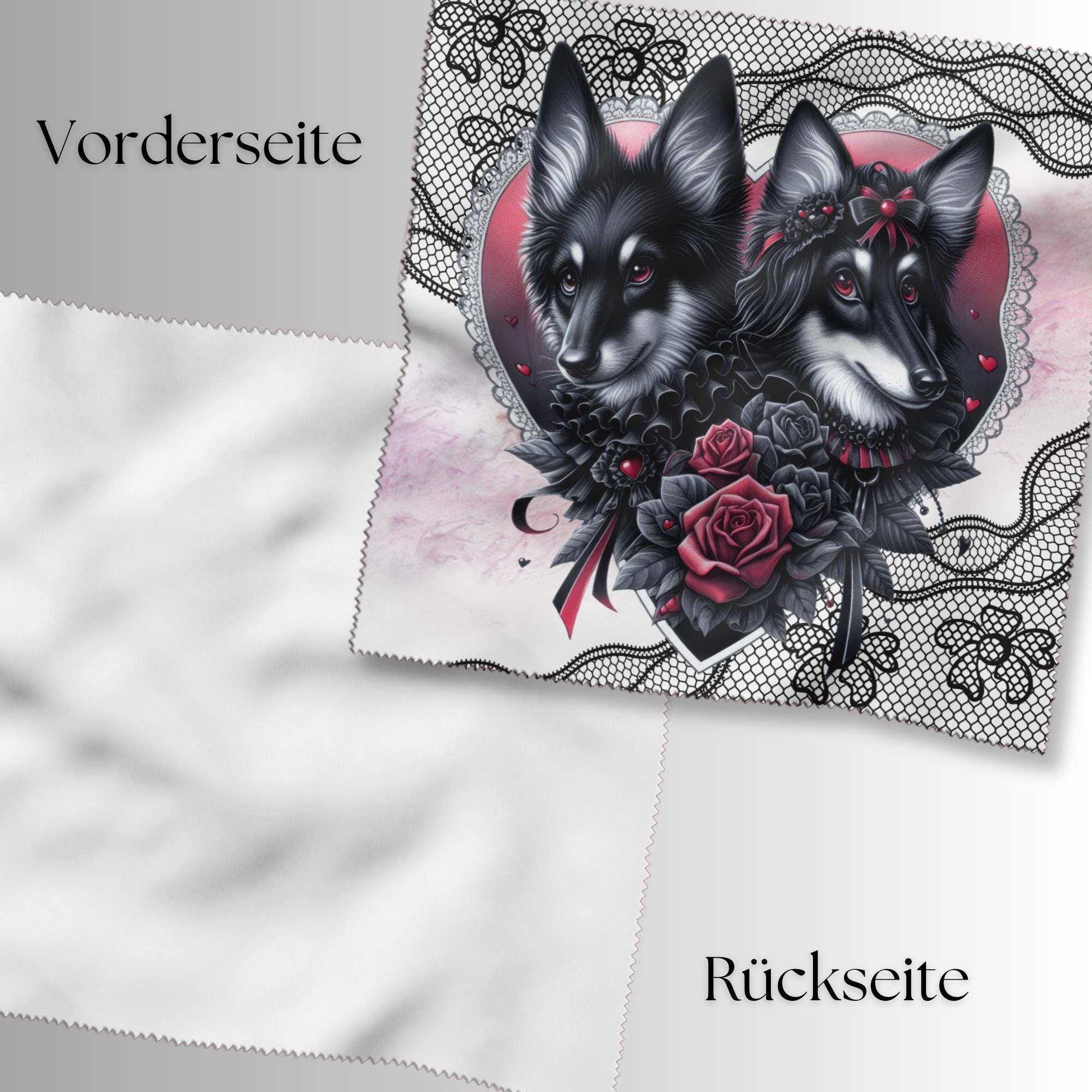Brillenputztuch – Individuell bedrucktes Mikrofasertuch für Brillen, Displays & mehr | Perfektes Geschenk für Hunde Fans #TI57