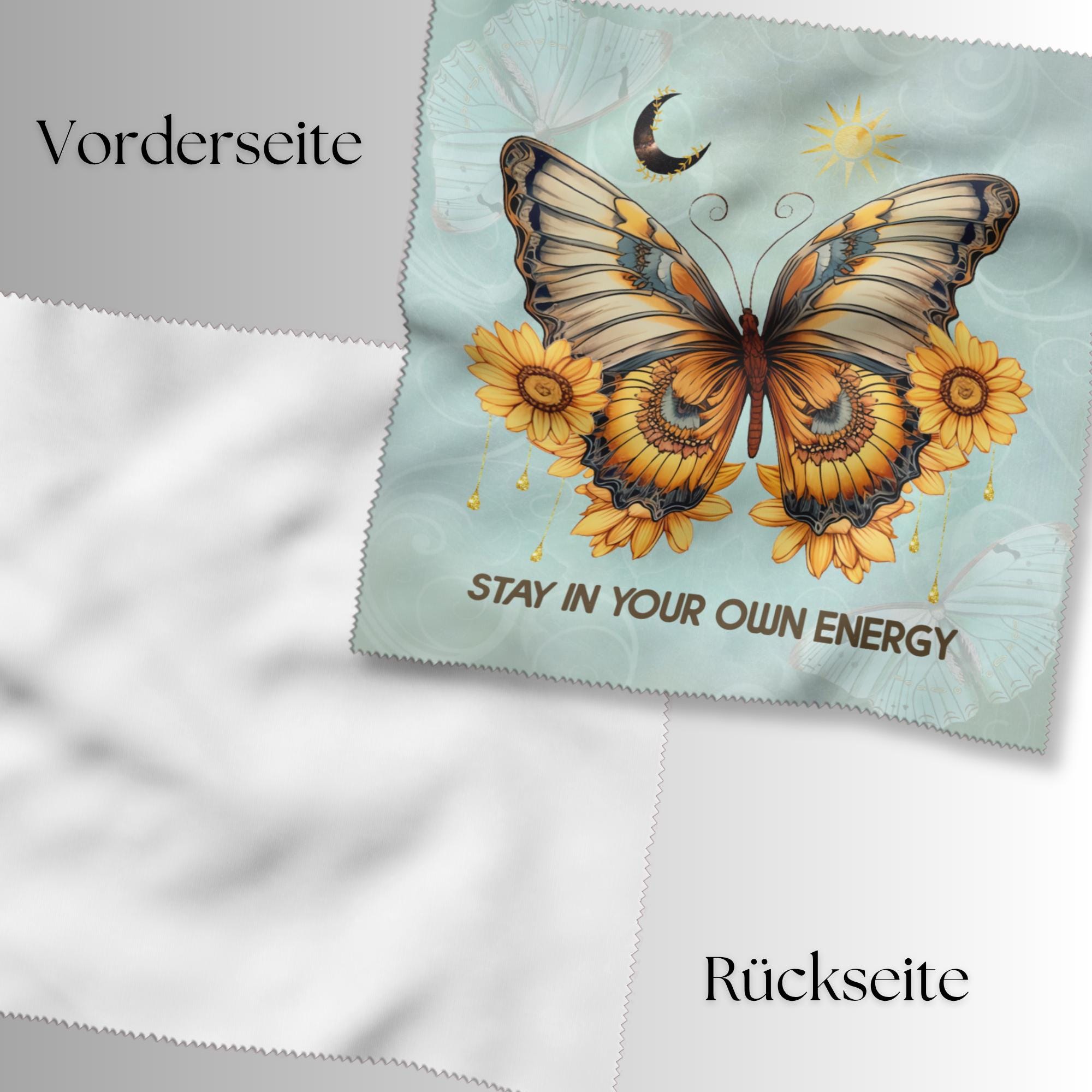 Brillenputztuch Schmetterling Geschenk Motivation bedrucktes Mikrofasertuch für Brillen Displays Mitbringsel Freundin Geschenkidee #MO15 Brillenputztuch Schmetterling Geschenk Motivation bedrucktes Mikrofasertuch für Brillen Displays Mitbringsel Freundin Geschenkidee #MO15