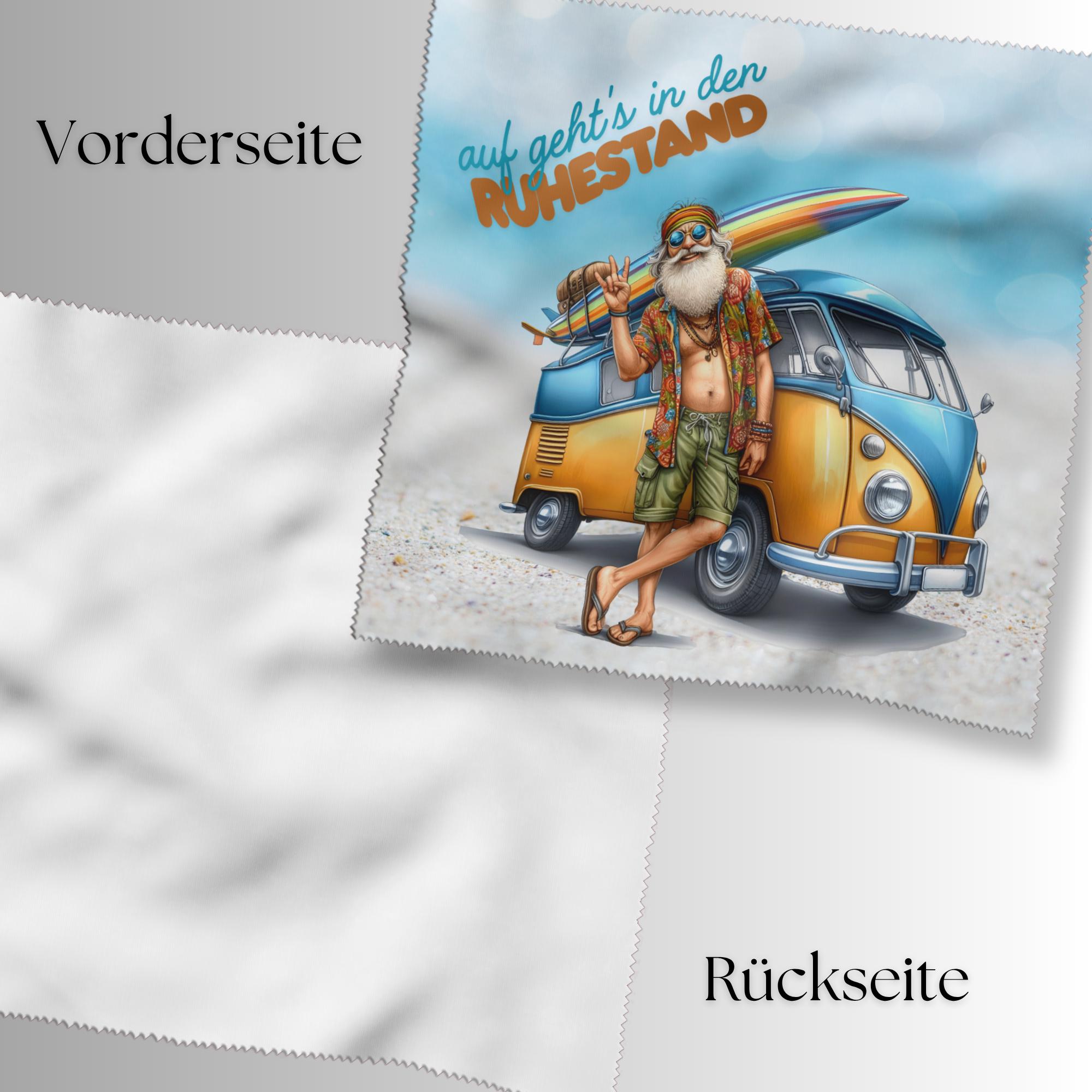 Brillenputztuch Ruhestand bedrucktes Mikrofasertuch für Brille Sonnenbrille Display Handy Geschenk zur Rente Abschied Kollege #BE13