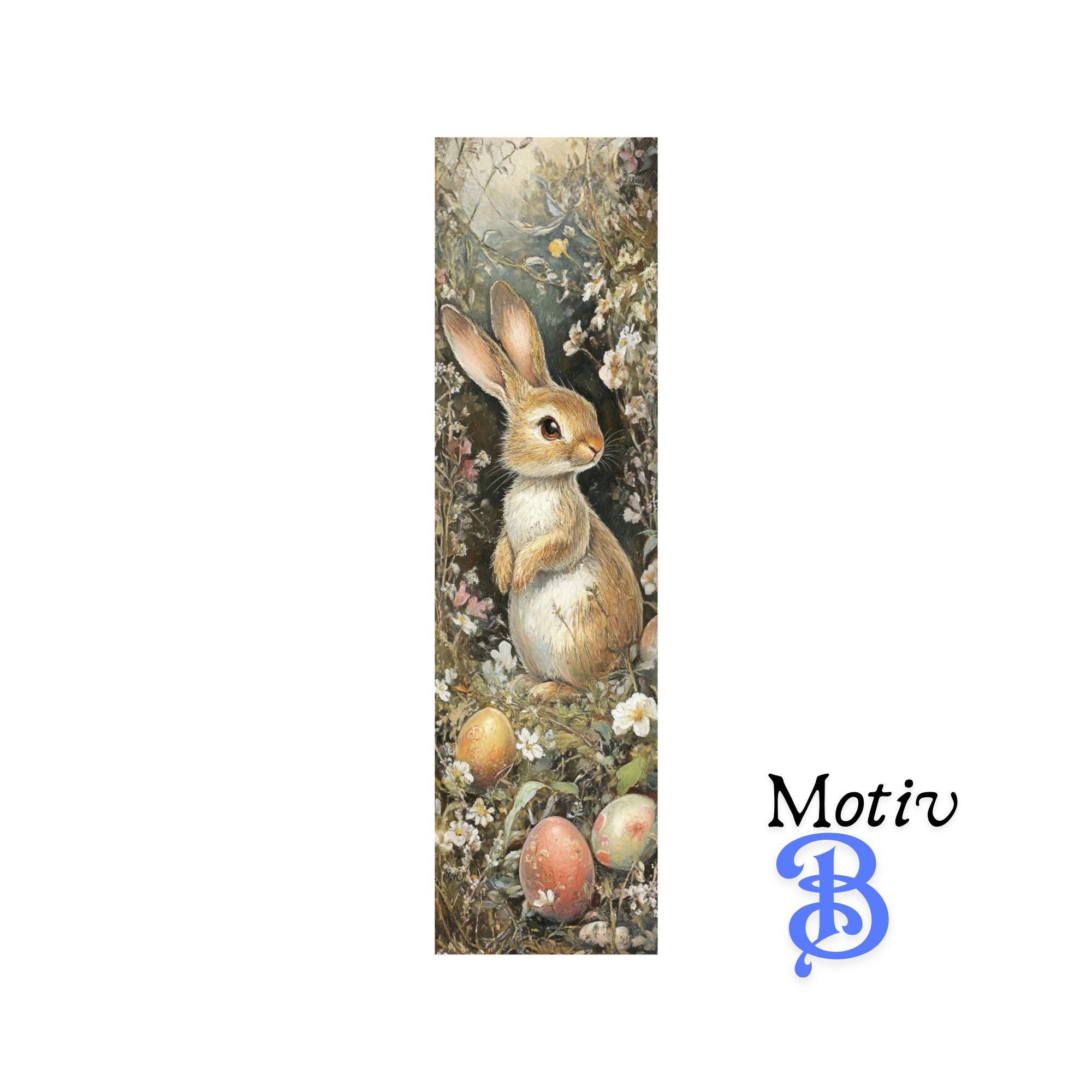 Lesezeichen aus Aluminium Geschenk zu Ostern Hase Osterhase Ostereier Bücher Bookmark - 2 Motive zur Auswahl  #LEALU
