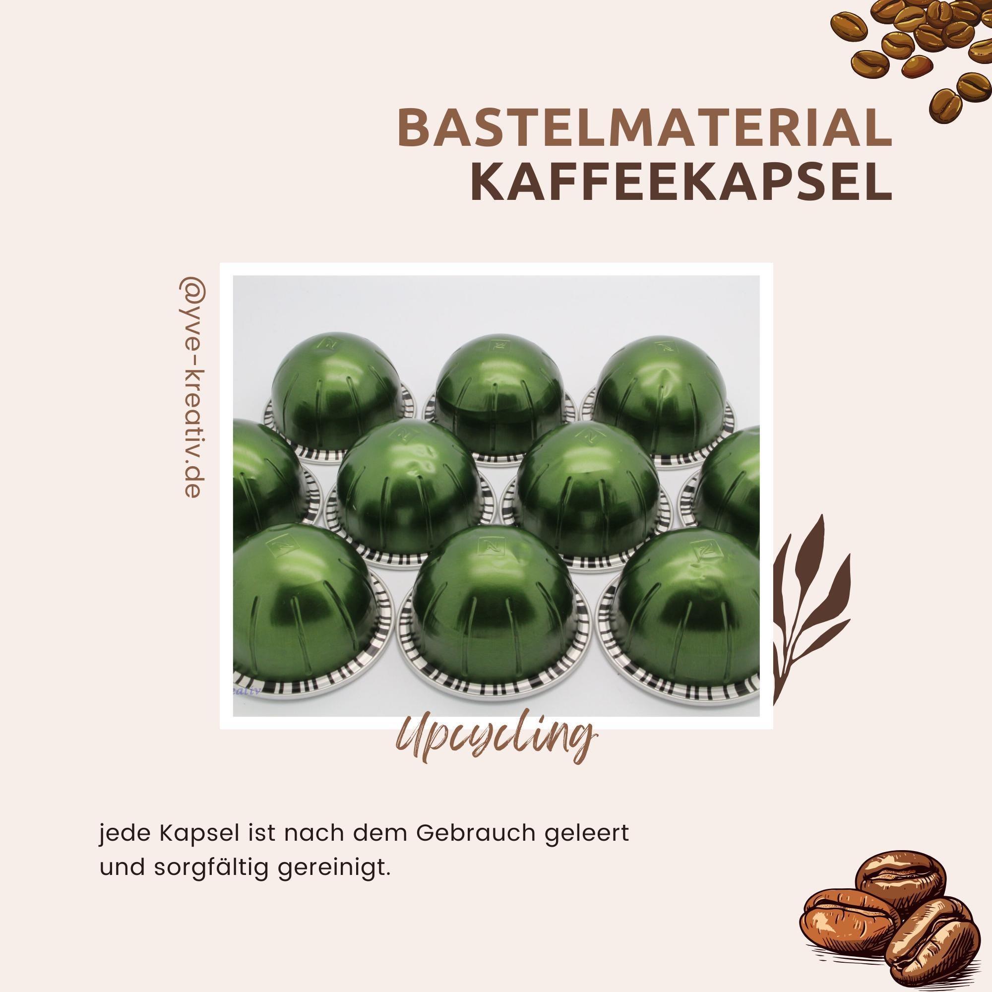 10 leere GROSSE Kaffeekapseln Farbe : dunkel grün zum Basteln Gestalten Bastelmaterial DIY Schmuckherstellung Zubehör #KVS 10 leere GROSSE Kaffeekapseln Farbe : dunkel grün zum Basteln Gestalten Bastelmaterial DIY Schmuckherstellung Zubehör #KVS