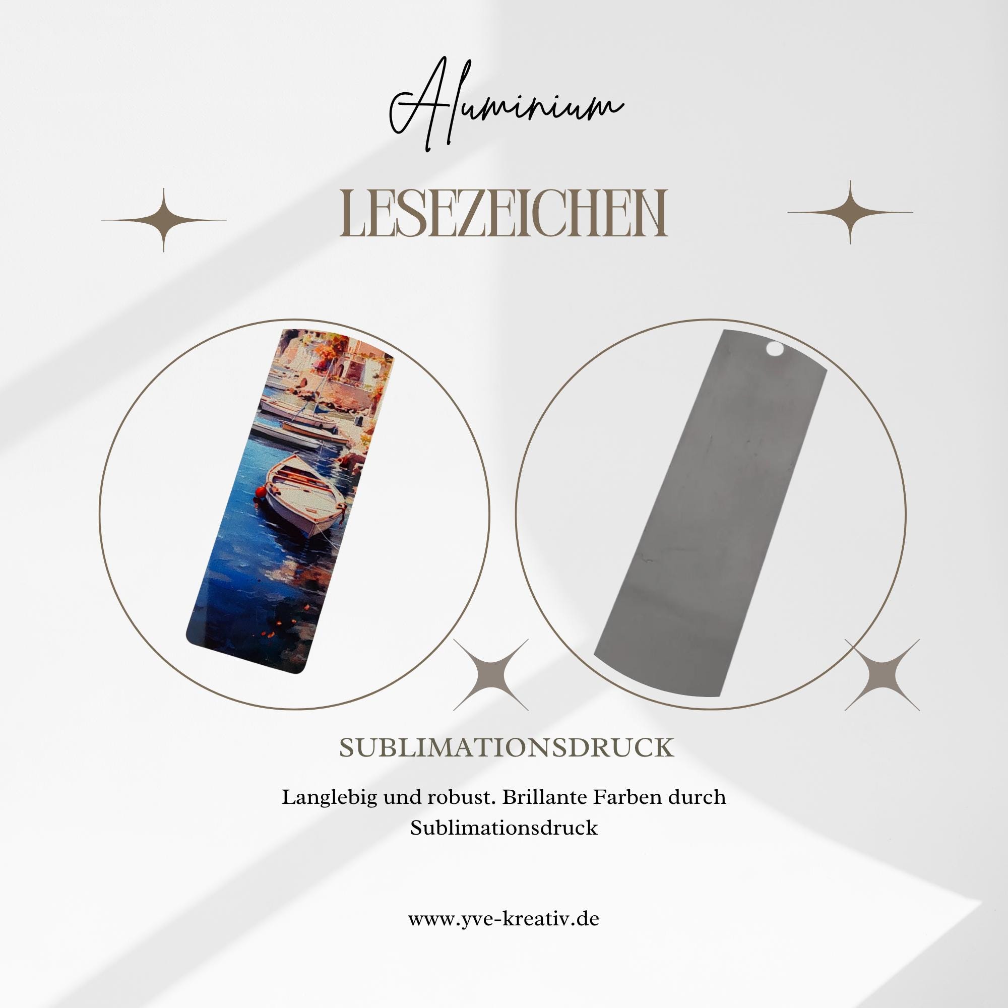Lesezeichen aus Aluminium Geschenk Urlaub Gutschein Reise Maritim Mitbringsel Bücher Bookmark  #LEALU