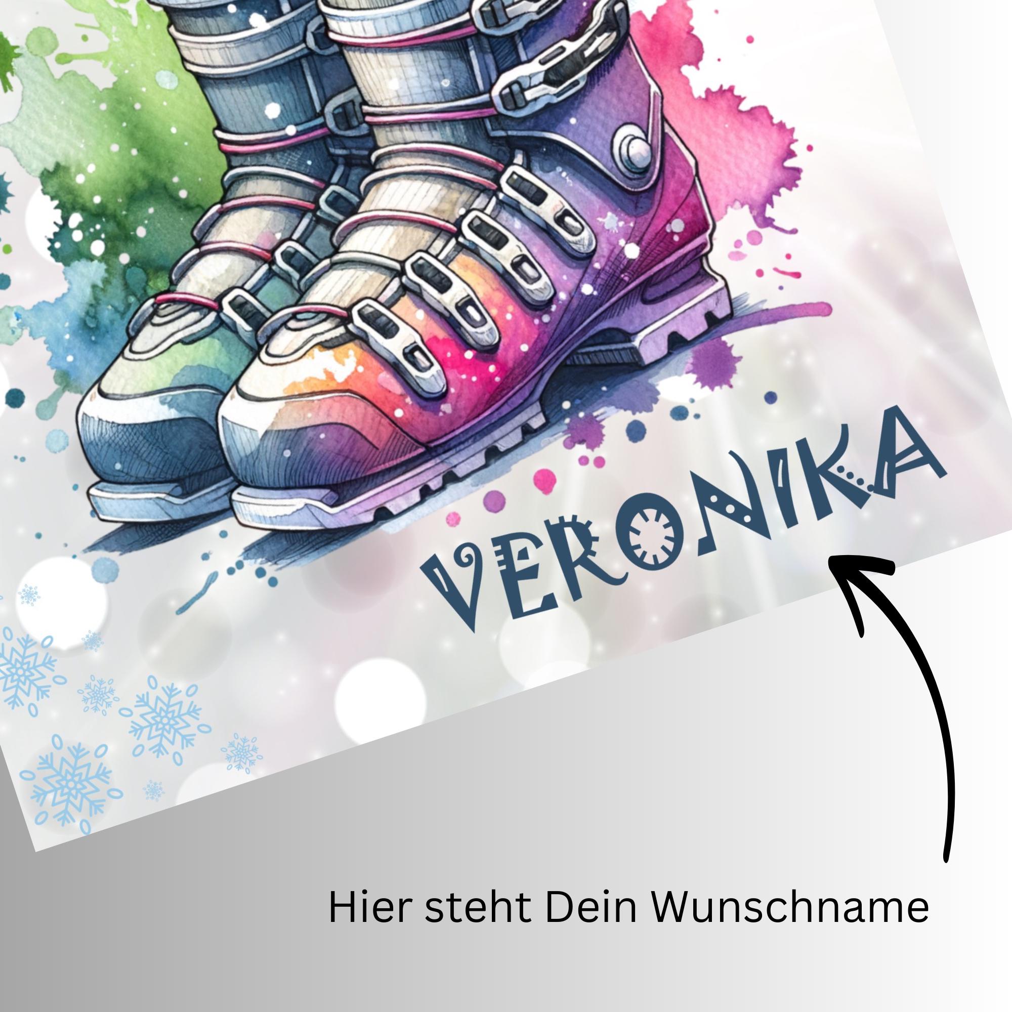 Brillenputztuch personalisiert – Individuell bedrucktes Mikrofasertuch für Brillen, Displays & mehr | Perfektes Geschenk Winterurlaub #SP11P