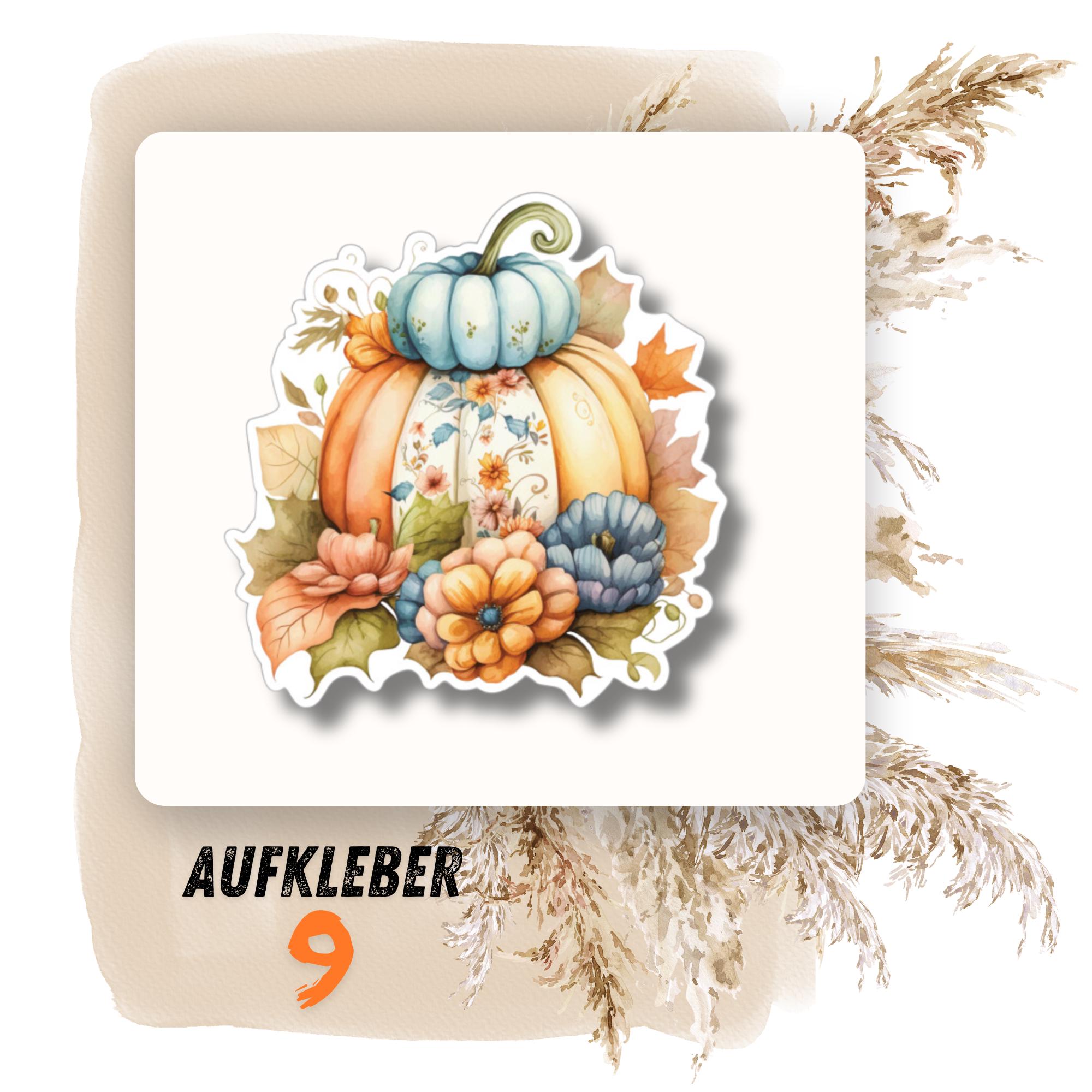 Kürbis Aufkleber Herbst Deko Sticker großer Geschenkaufkleber Koffersticker - 3 Aufkleber zur Auswahl in Weiß oder Transparent #SEG8 Kürbis Aufkleber Herbst Deko Sticker großer Geschenkaufkleber Koffersticker - 3 Aufkleber zur Auswahl in Weiß oder Transparent #SEG8