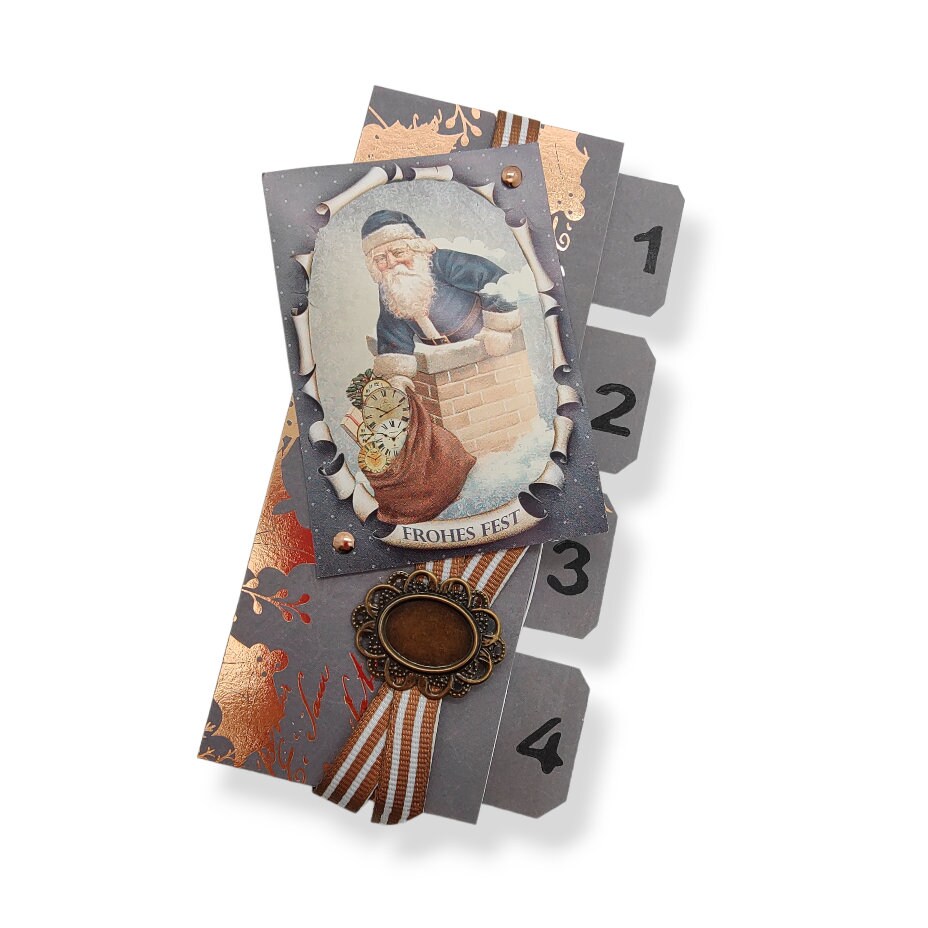 Adventskalender zum Befüllen aus 4 Streichholzschachteln