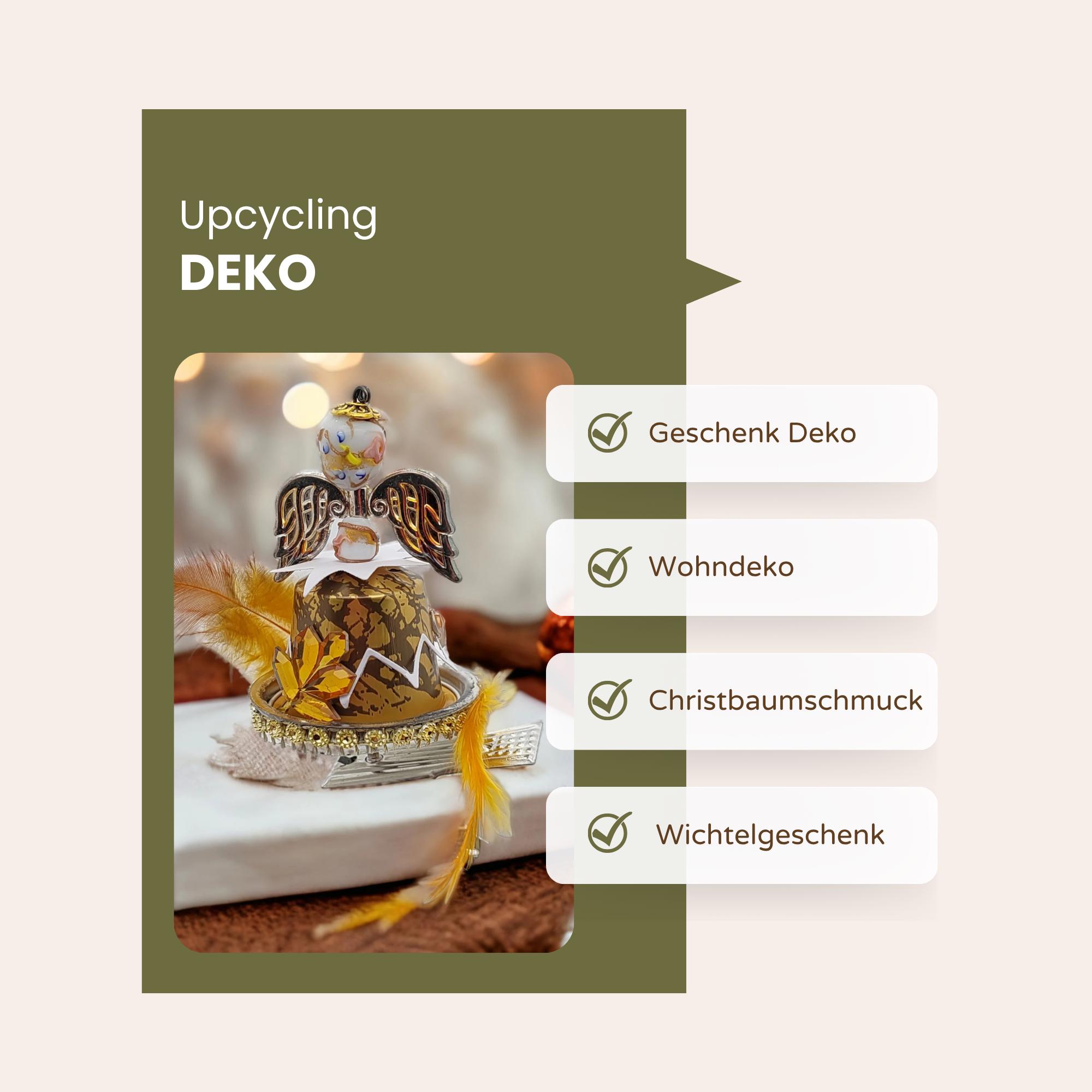 Engel aus Kaffeekapseln Christbaumkugel Upcycling Weihnachtskugel besonderer Weihnachtsdeko auf Metallklammer Christbaumclip #1108768642 Engel aus Kaffeekapseln Christbaumkugel Upcycling Weihnachtskugel besonderer Weihnachtsdeko auf Metallklammer Christbaumclip #1108768642