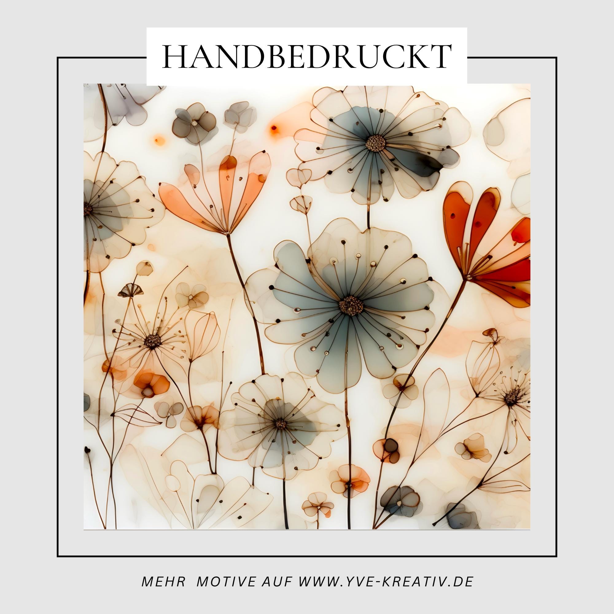 Brillenputztuch Mama Geschenk für Sie Mitbringsel Freundin bedrucktes Mikrofasertuch für Brillen Displays Aquarell Blumen #PF11