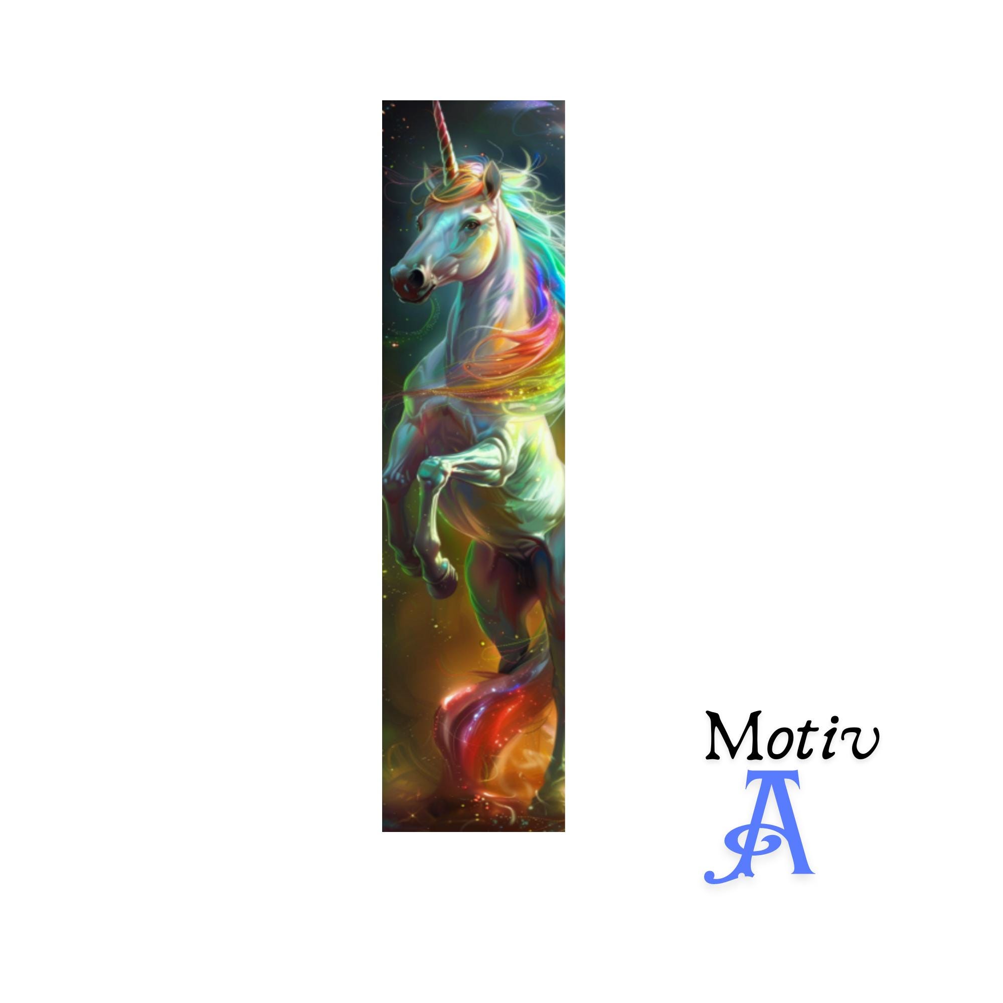 Lesezeichen aus Aluminium Geschenk zum Geburtstag "Einhorn Fantasy" Bücher Bookmark - 2 Motive zur Auswahl  #LEALU