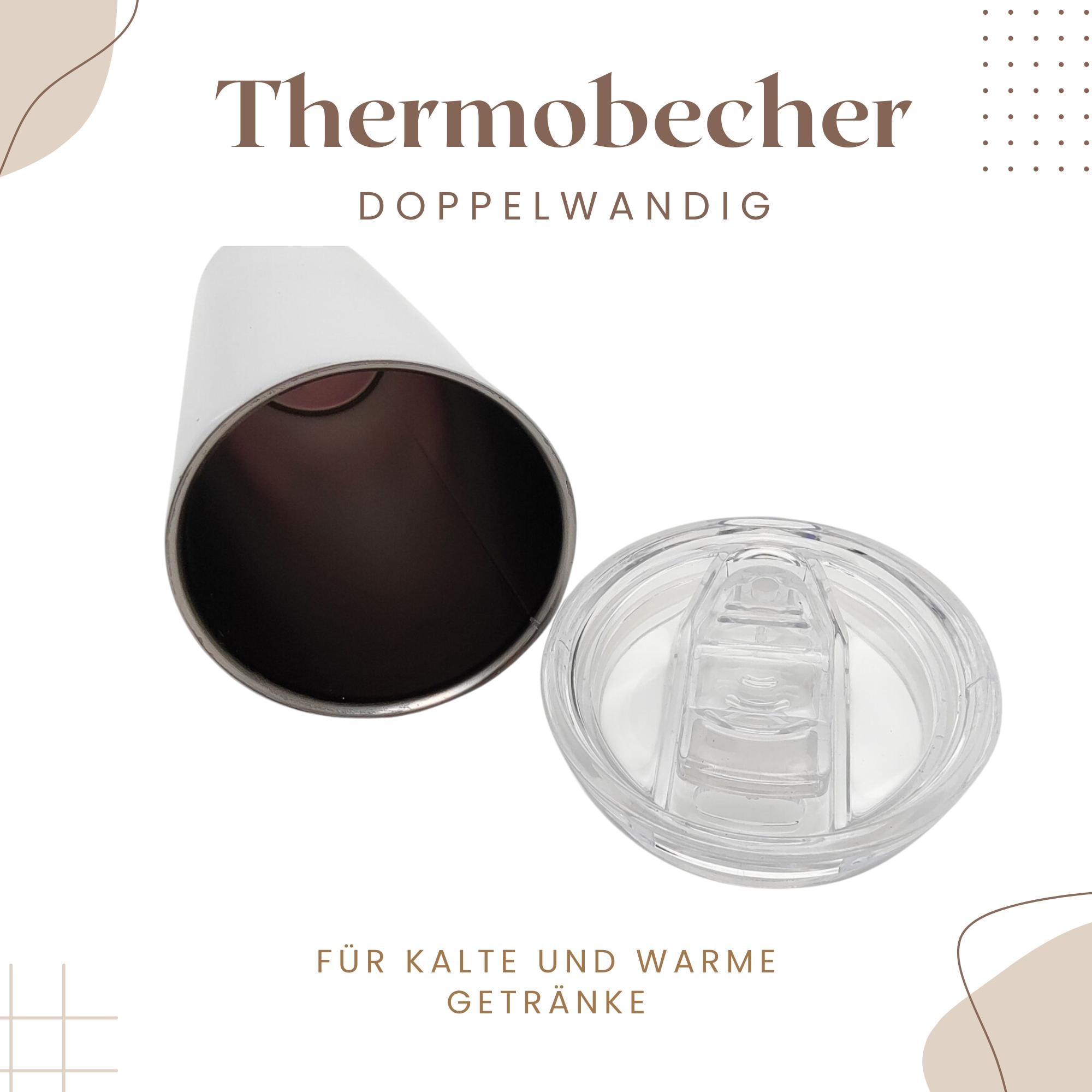 Thermobecher 500ml | Tumbler mit individuellem Druck | Kaffeebecher für unterwegs | Geschenk für Mama, Muttertag, Geburtstag #TUSU Thermobecher 500ml | Tumbler mit individuellem Druck | Kaffeebecher für unterwegs | Geschenk für Mama, Muttertag, Geburtstag #TUSU