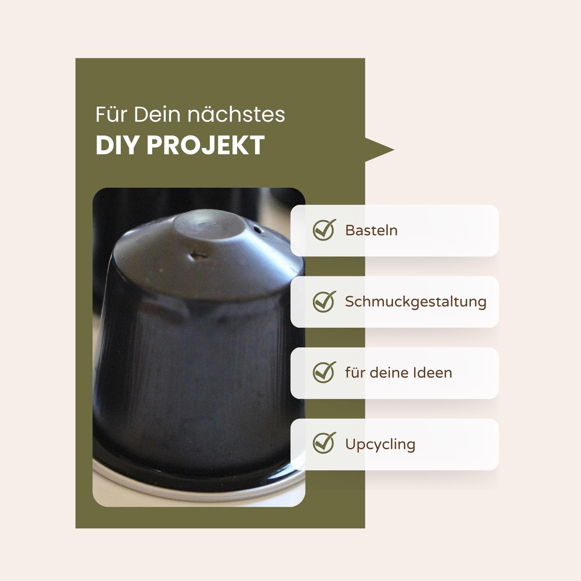 10 leere Kaffeekapseln Farbe : anthrazit zum Basteln Gestalten Bastelmaterial DIY Schmuckherstellung Zubehör #KNS 10 leere Kaffeekapseln Farbe : anthrazit zum Basteln Gestalten Bastelmaterial DIY Schmuckherstellung Zubehör #KNS