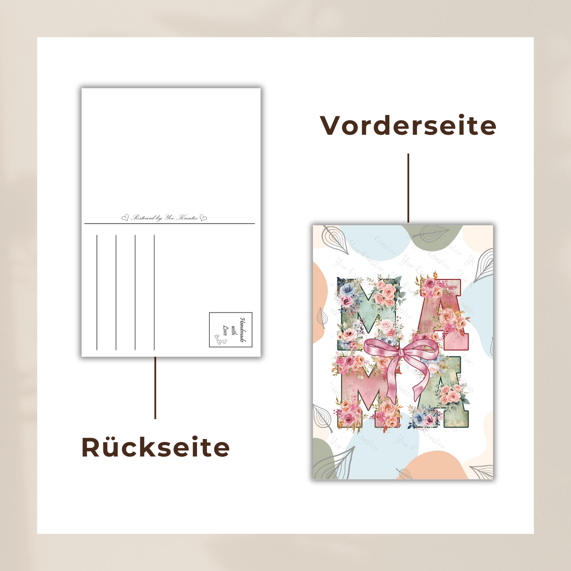 Postkarte Grußkarte Karte zum Muttertag Muttertagkarte Geburtstagskarte Mama Geschenk #PLS Postkarte Grußkarte Karte zum Muttertag Muttertagkarte Geburtstagskarte Mama Geschenk #PLS