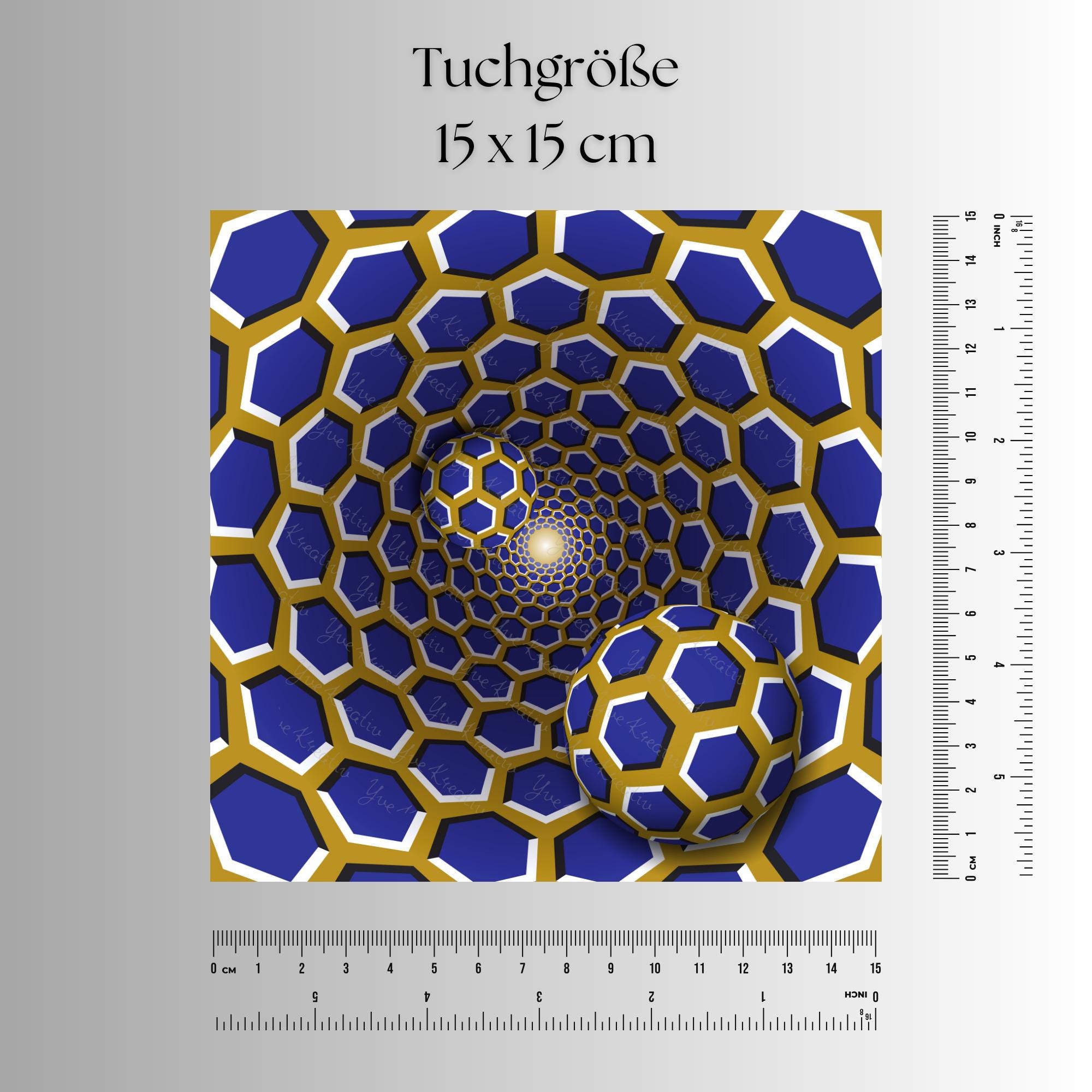 Brillenputztuch Optische Täuschung bedrucktes Mikrofasertuch für Brille Sonnenbrille Displays Handyputztuch Brillentuch Mikrofaser #AL75