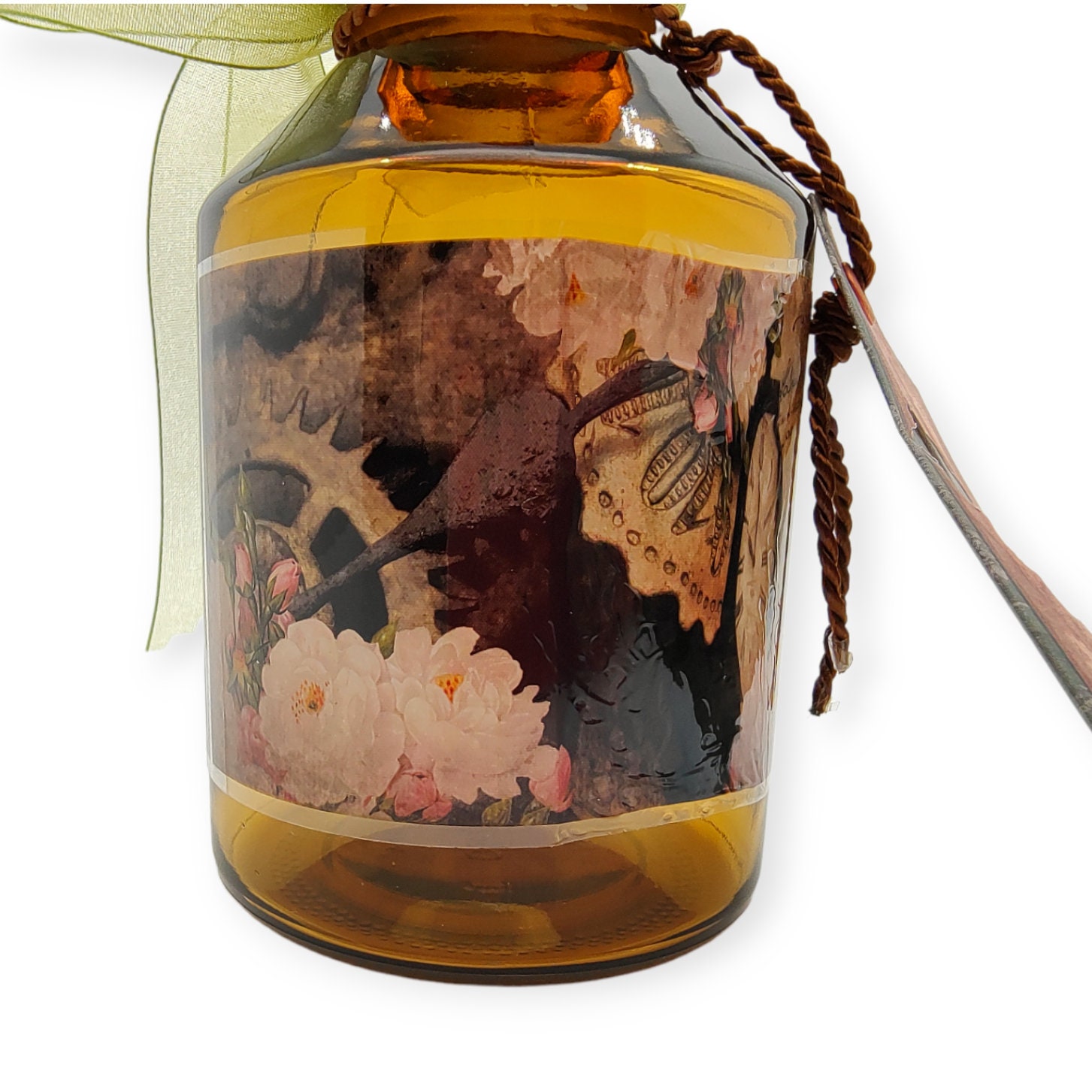 Flaschenpost "Nostalgie" für Geldgeschenk Gutschein Grüße in Apothekerflasche