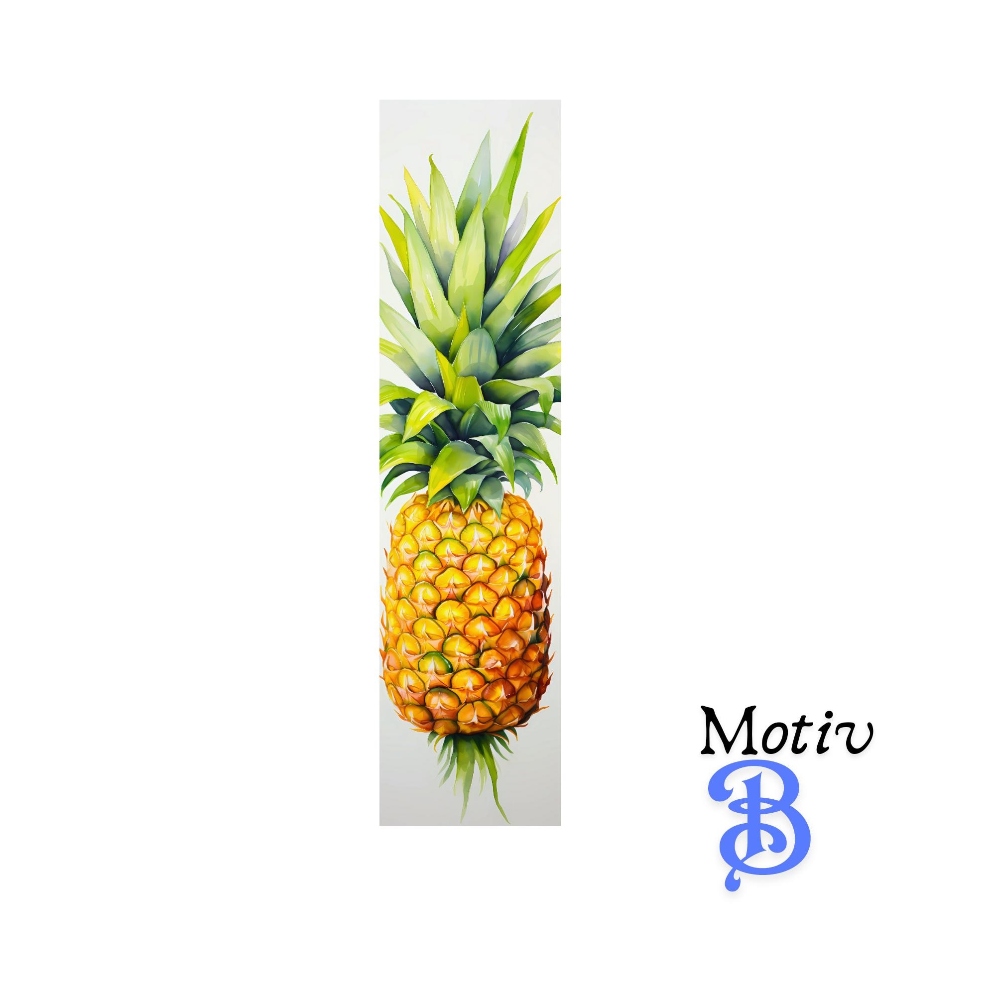 Lesezeichen aus Aluminium Ananas Orangen Geschenk Geburtstag Mitbringsel Freundin Buchgeschenk Bookmark Tropische Früchte #LEALU