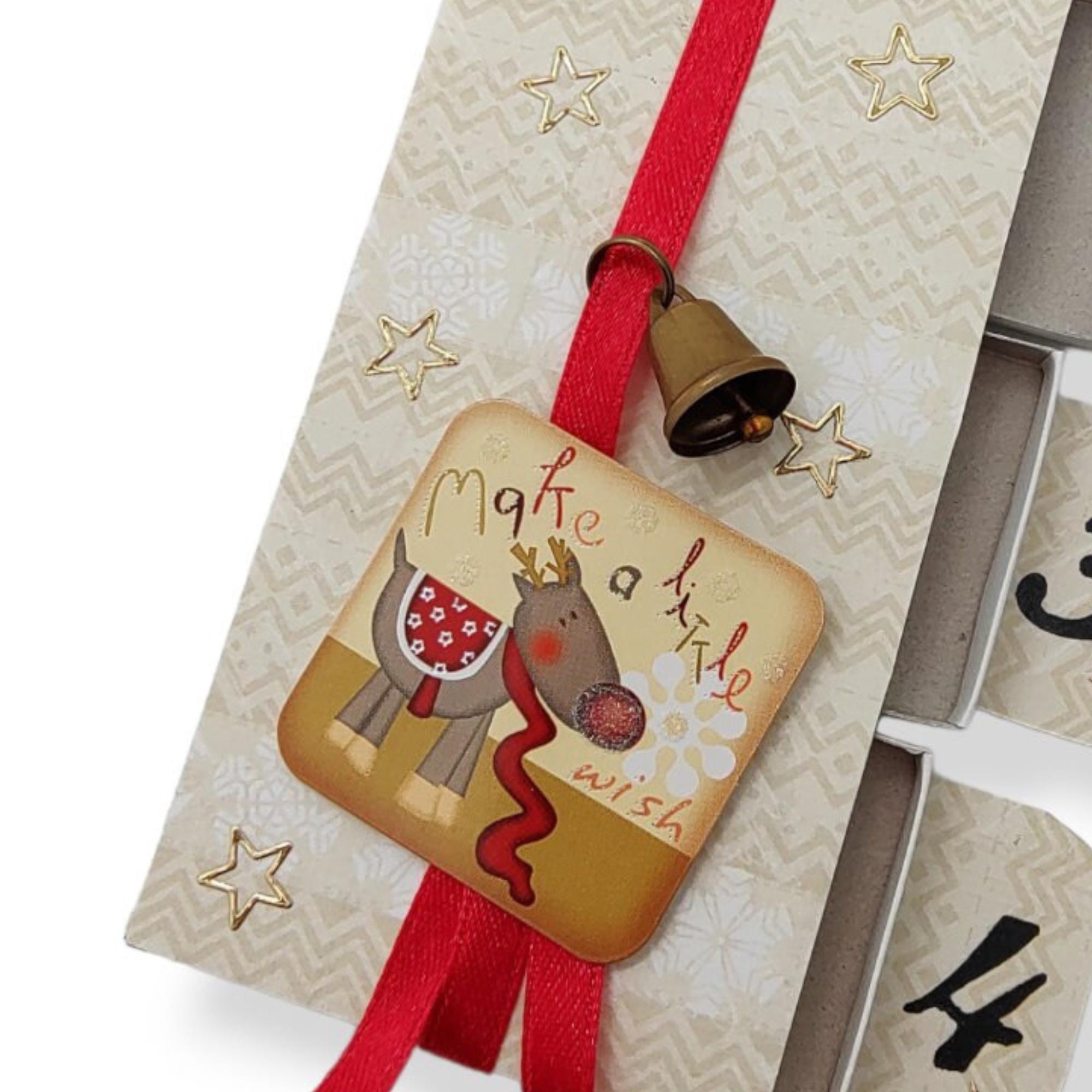 Adventskalender zum Befüllen aus 4 Streichholzschachteln Upcycling kleine Adventsgeschenke Geldgeschenk Weihnachten Mitbringsel #613960800