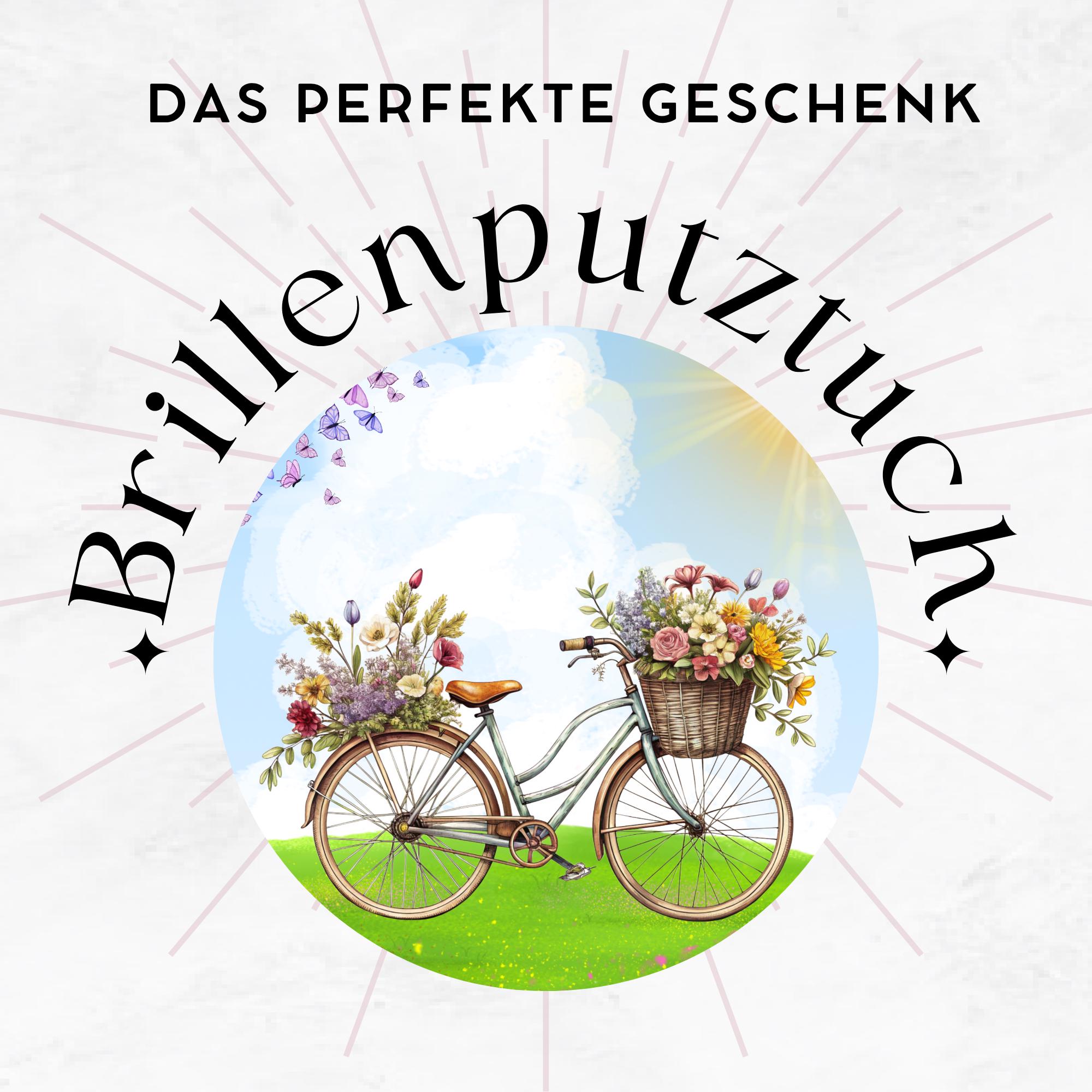 Brillenputztuch Fahrrad bedrucktes Mikrofasertuch für Brille Sonnenbrille Displays Geschenk Radfahrerin Gutschein Blumen Rad #AL56 Brillenputztuch Fahrrad bedrucktes Mikrofasertuch für Brille Sonnenbrille Displays Geschenk Radfahrerin Gutschein Blumen Rad #AL56