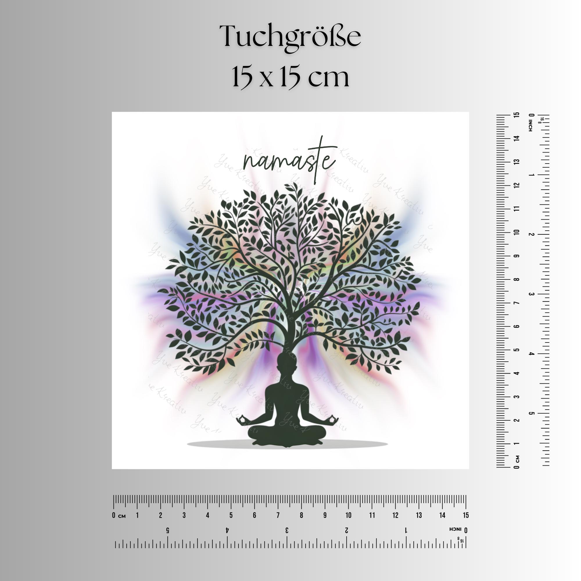 Brillenputztuch Geschenk Yoga Meditation bedrucktes Mikrofasertuch für Brillen Tuch für Displays Handy Kameraobjektiv  #SP