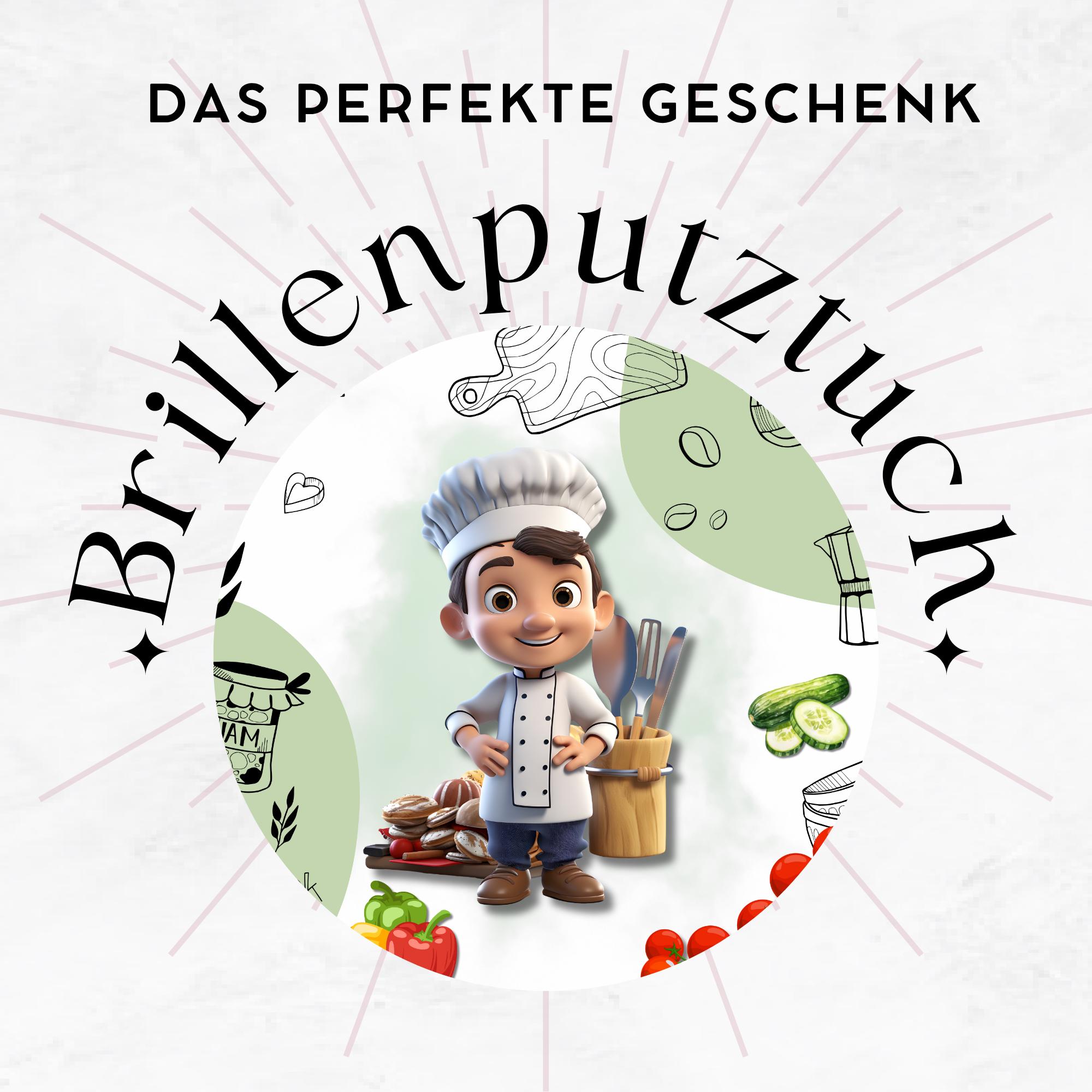 Brillenputztuch Koch bedrucktes Mikrofasertuch für Brille Displays Geschenk Koch Mitbringsel Köchin bestandene Kochausbildung #BE5 Brillenputztuch Koch bedrucktes Mikrofasertuch für Brille Displays Geschenk Koch Mitbringsel Köchin bestandene Kochausbildung #BE5