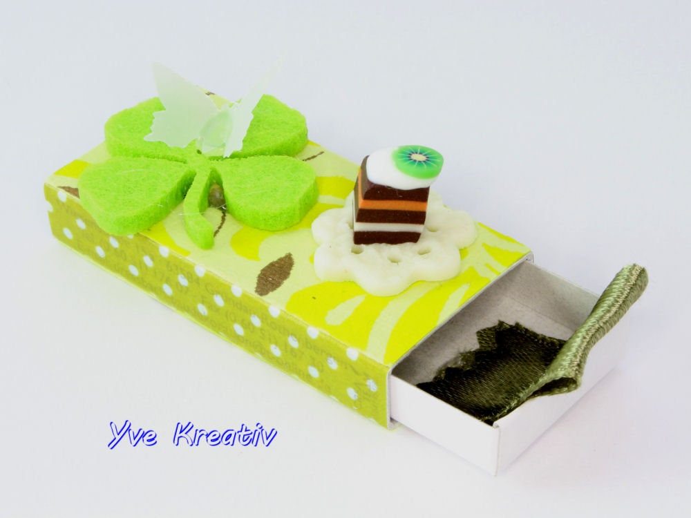 Kleine Schachtel, verzierte Streichholzschachtel als originelle Geschenkverpackung für Geld, Gutscheine und mehr