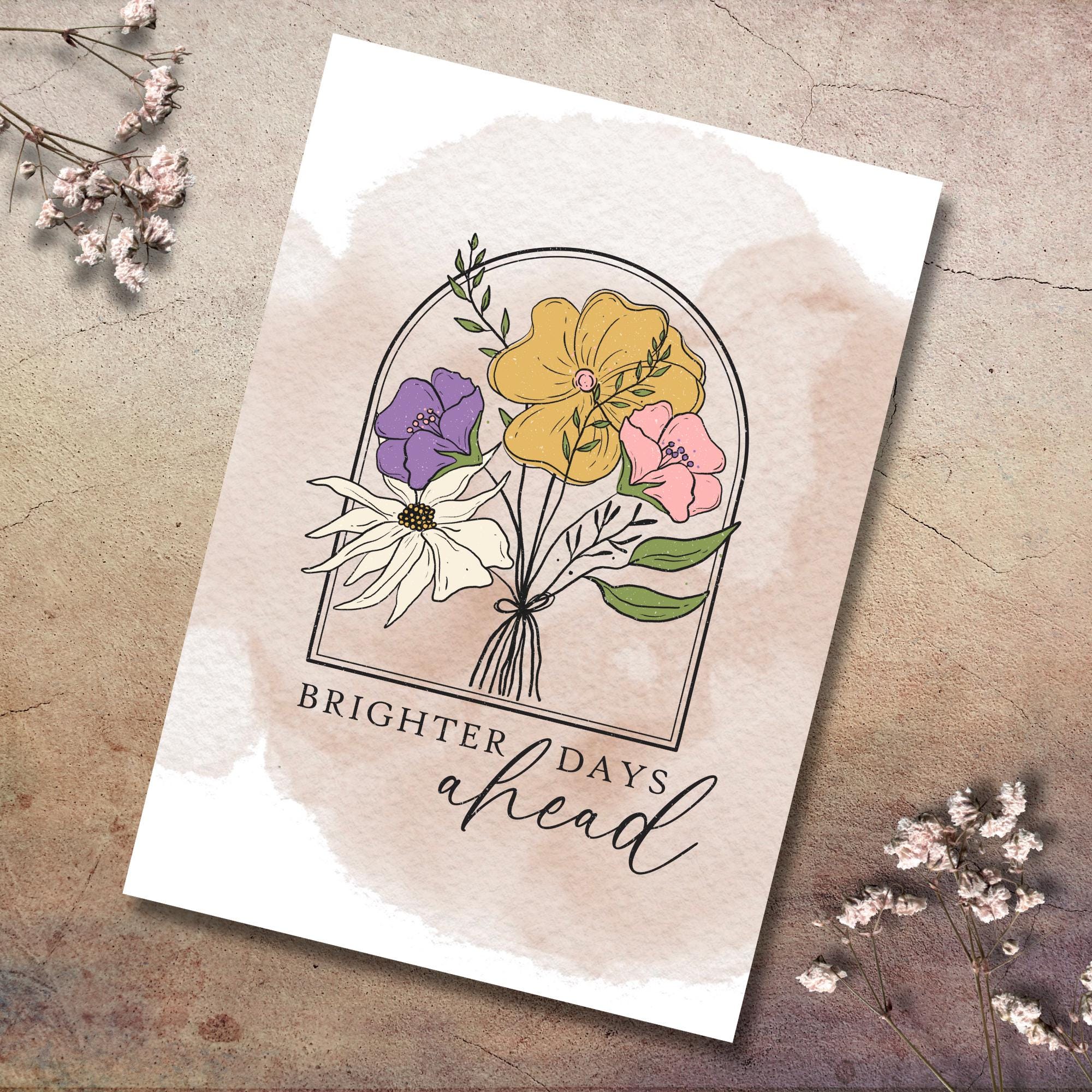 Postkarte, Grußkarte, Karte zum Geburtstag, Motivation, Aufmunterung I Blüten #PLS