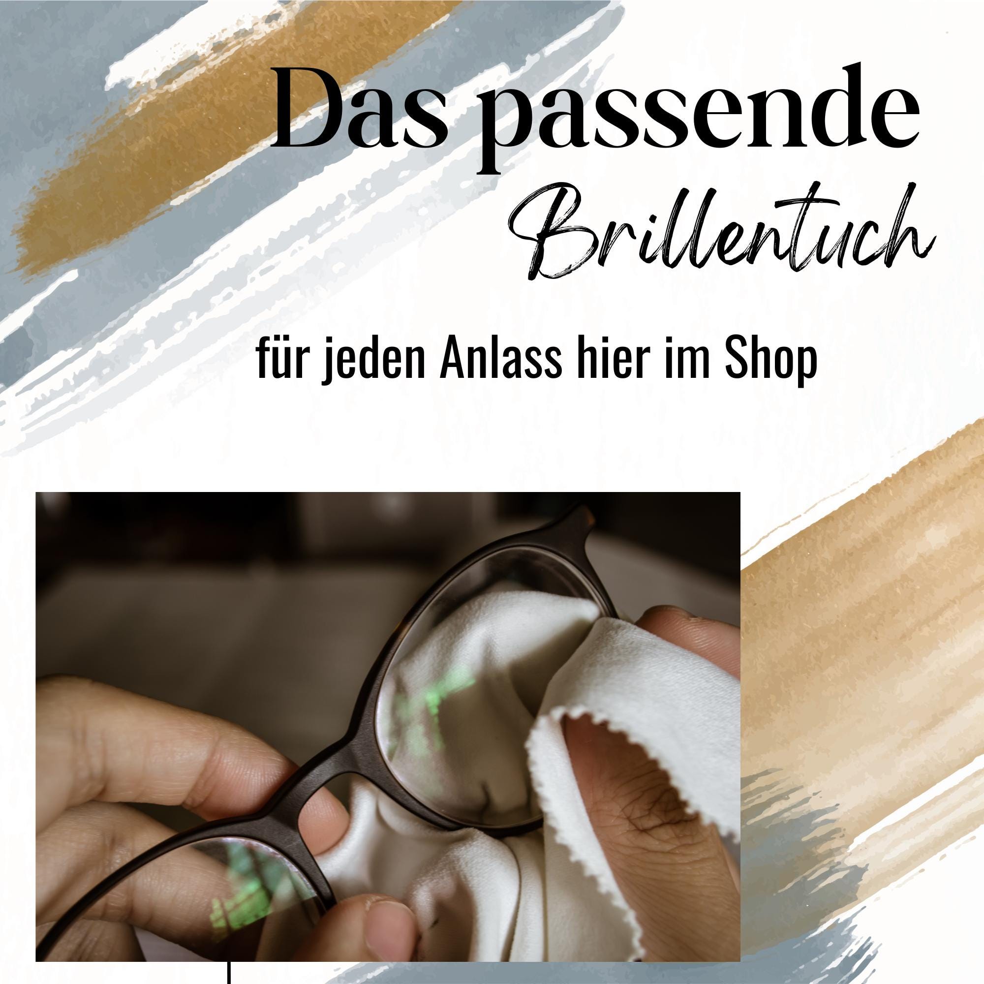 Brillenputztuch – Individuell bedrucktes Mikrofasertuch für Brillen, Displays & mehr | Perfektes Geschenk zu Ostern  #TI9