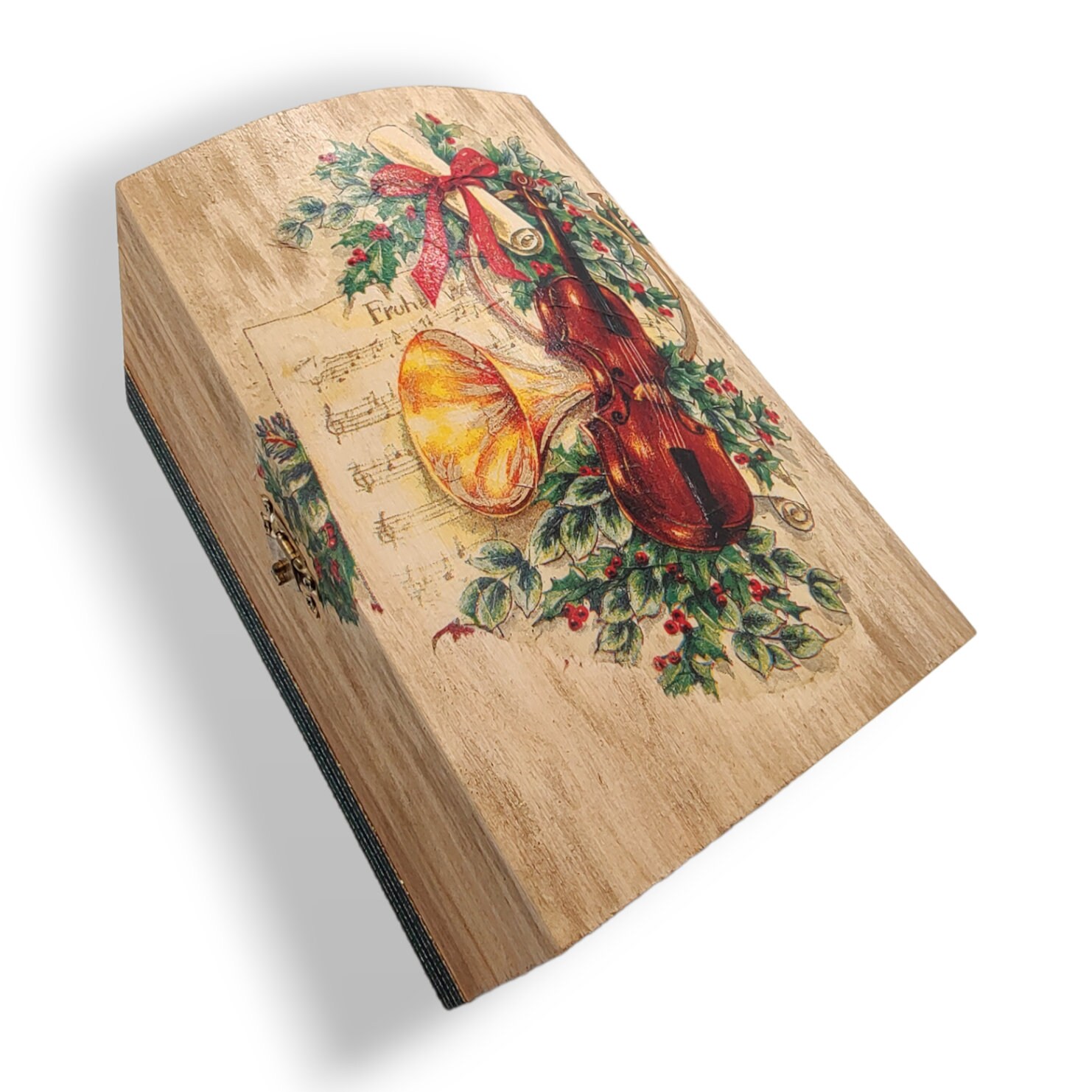 Weihnachtstruhe aus Holz I Holzkästchen I Geschenkverpackung