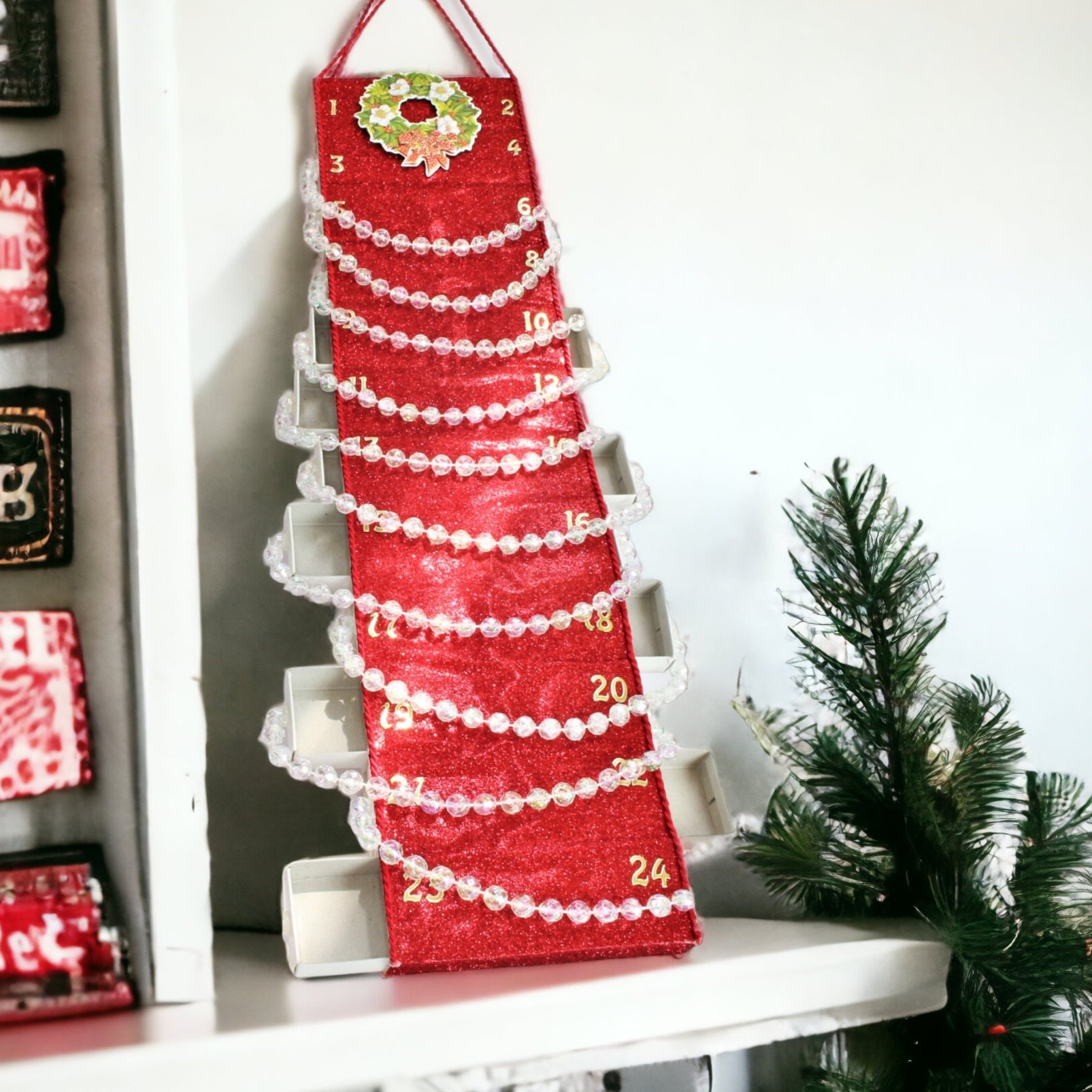 Adventskalender / Wandkalender / 24 Streichholzschachteln - Matchbox zum Befüllen  #613959948