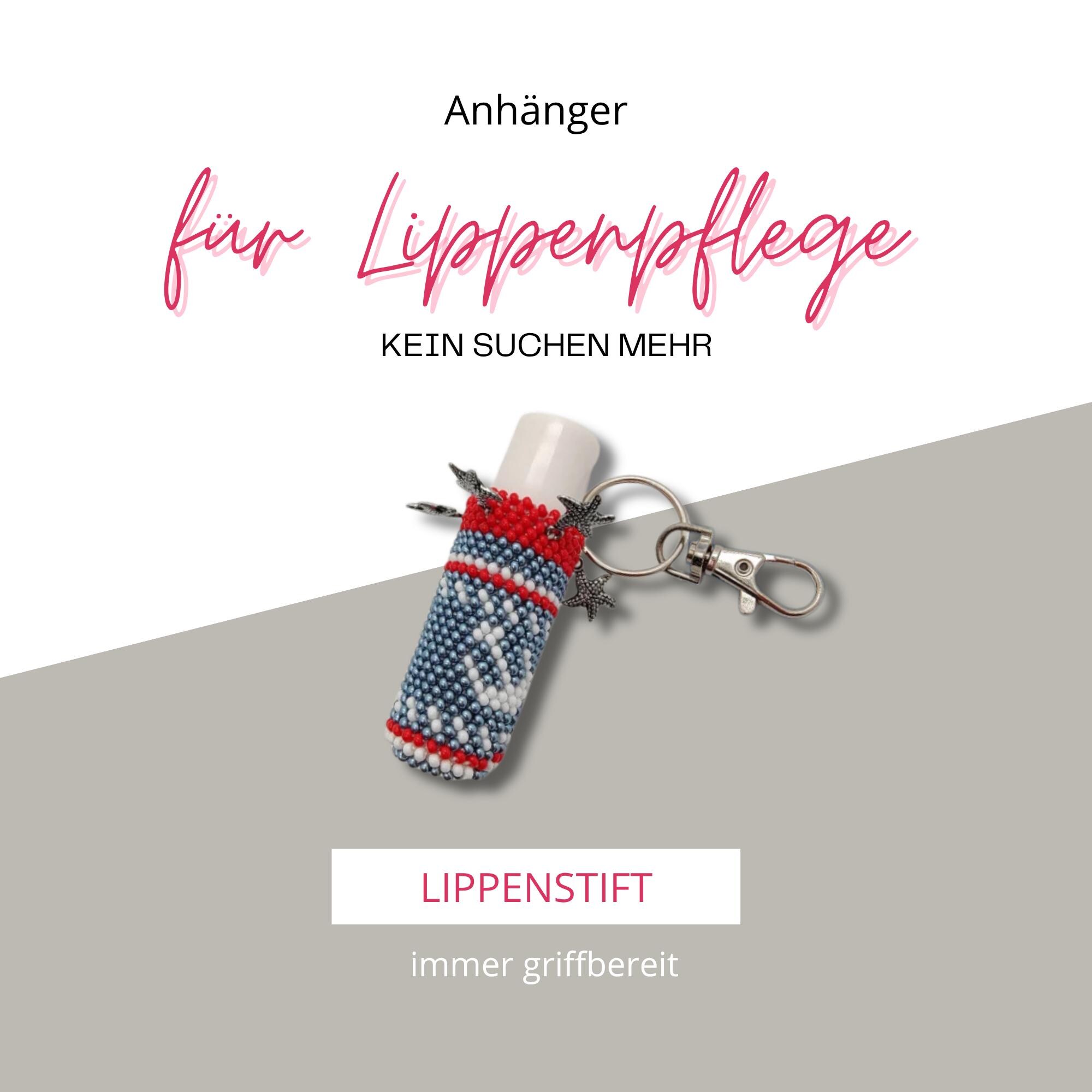 Anhänger für Lippenpflegestift Anker Lippenbalsam Täschchen Maritim Schlüsselanhänger aus Rocailles Miniperlen gehäkelt #1123615680 Anhänger für Lippenpflegestift Anker Lippenbalsam Täschchen Maritim Schlüsselanhänger aus Rocailles Miniperlen gehäkelt #1123615680