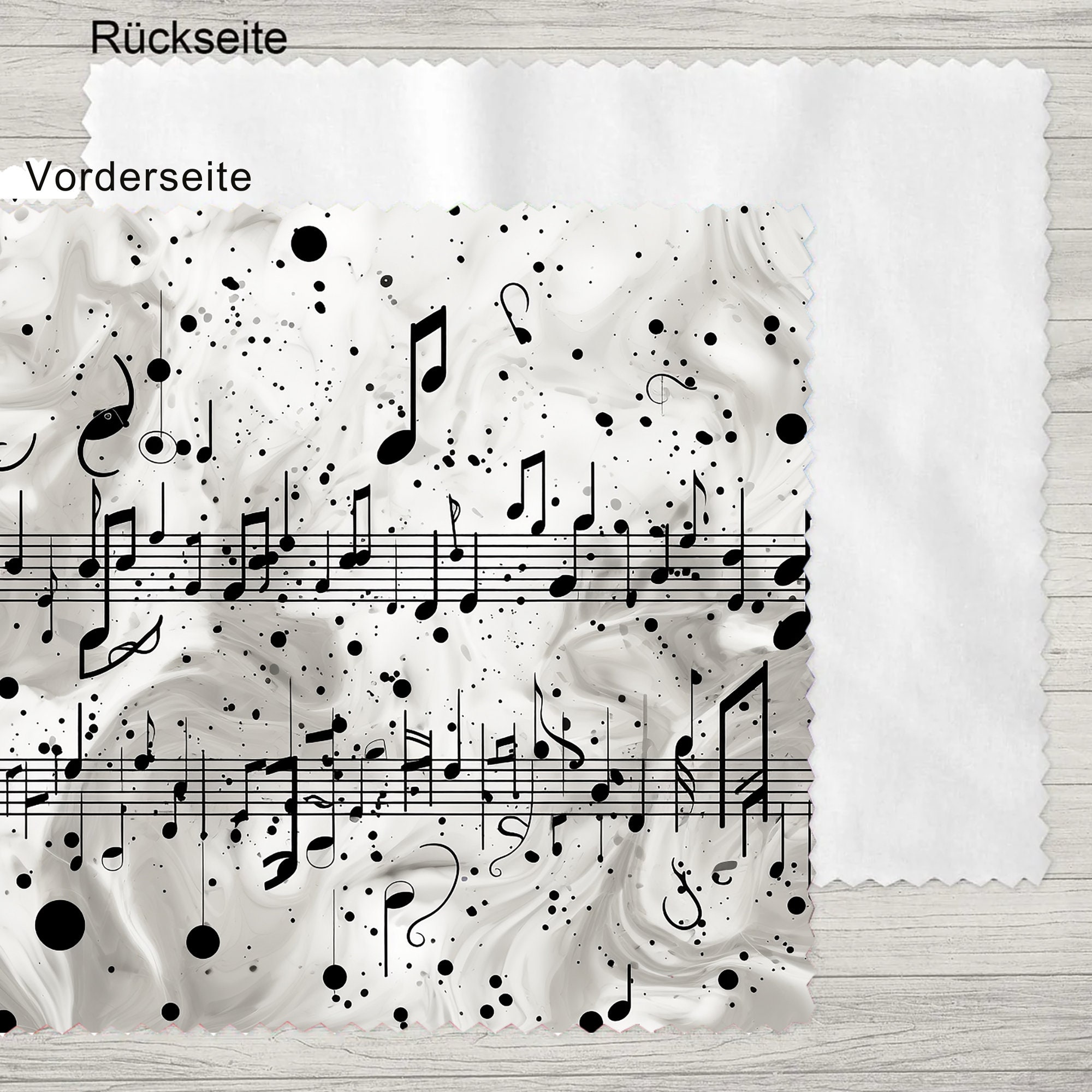 Brillenputztuch, Reinigungstuch für Brillen,  Brillentuch, Displaytuch, Bildschirmtuch, Objektivreinigung, Microfasertuch, Musik  #BM