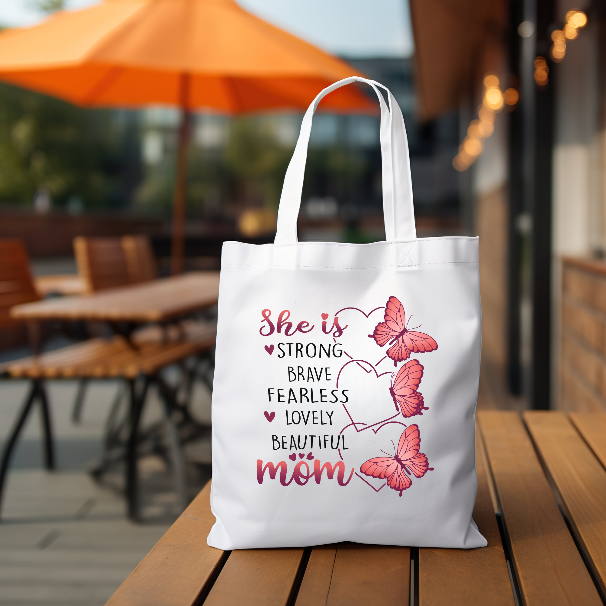 Stofftasche Stoffbeutel Einkaufstasche zum Muttertag oder Geburtstag für Mama