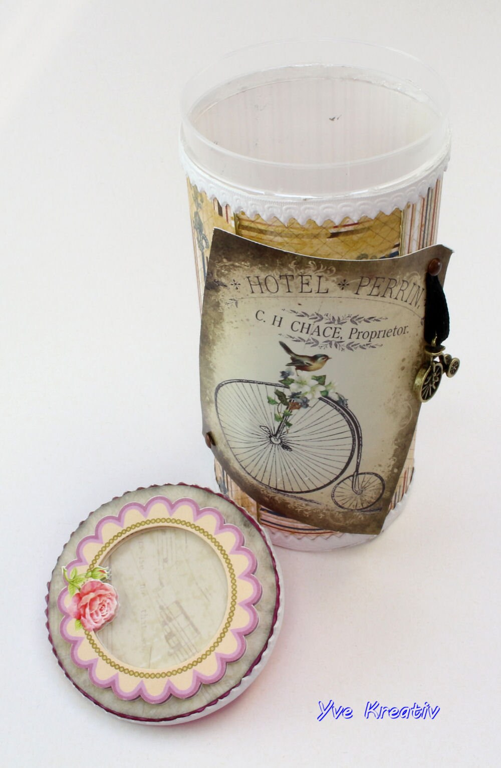 Dose / Schachtel " Fahrrad " Geschenkschachtel Geschenkbox Box für Geldgeschenke / Gutschein Upcycling