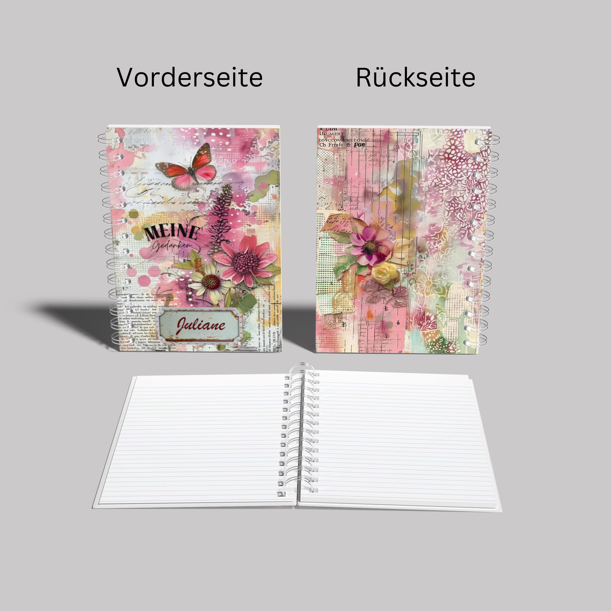 Notizblock Tagebuch personalisierbar DIN A6 kleiner Ringblock Schreibblock Notizbuch Zettelblock für Schule oder private Notizen #A6SS Notizblock Tagebuch personalisierbar DIN A6 kleiner Ringblock Schreibblock Notizbuch Zettelblock für Schule oder private Notizen #A6SS