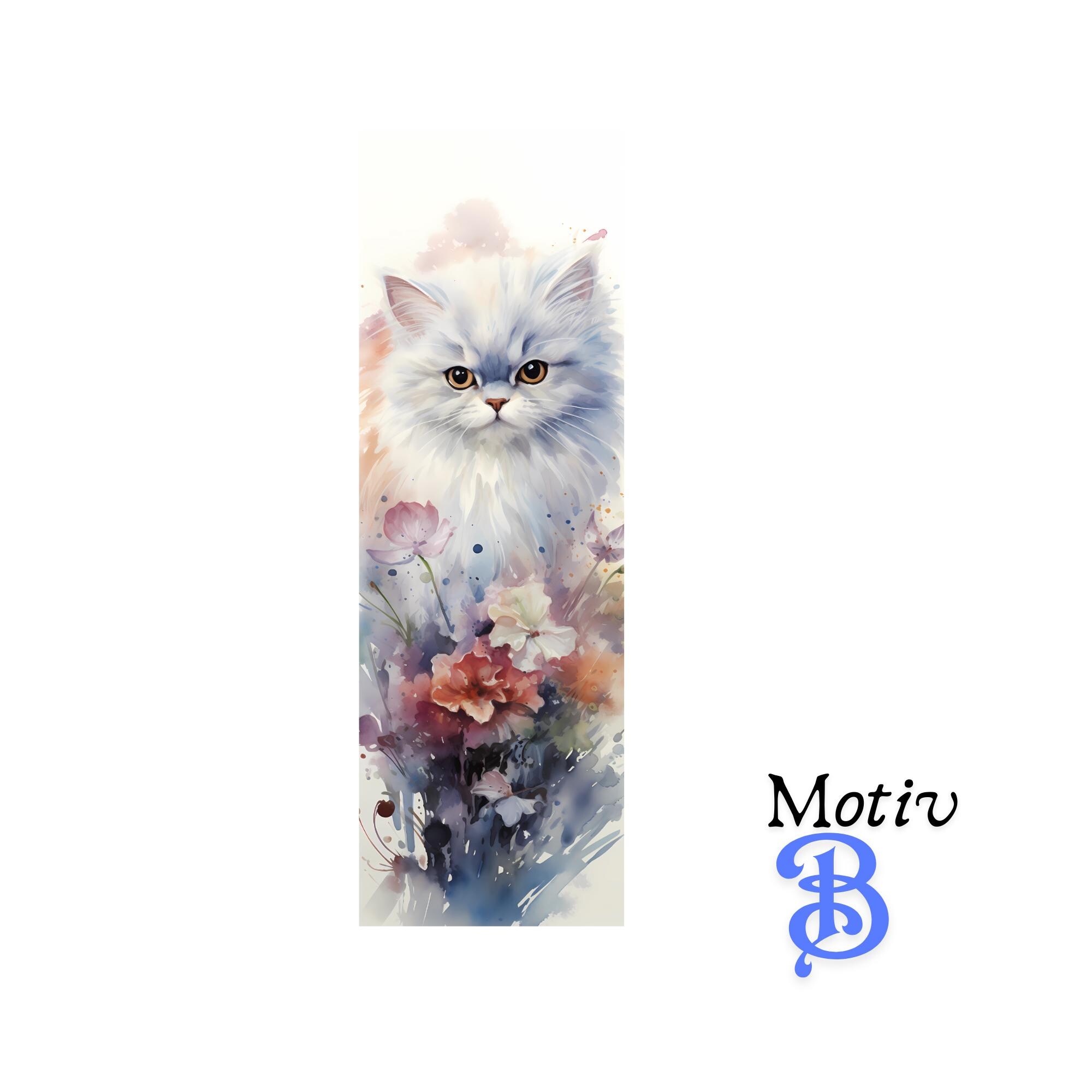 Lesezeichen aus Aluminium Geschenk zum Geburtstag Buchgeschenk "Motiv Katze" Bookmark - 2 Motive zur Auswahl  #LEALU
