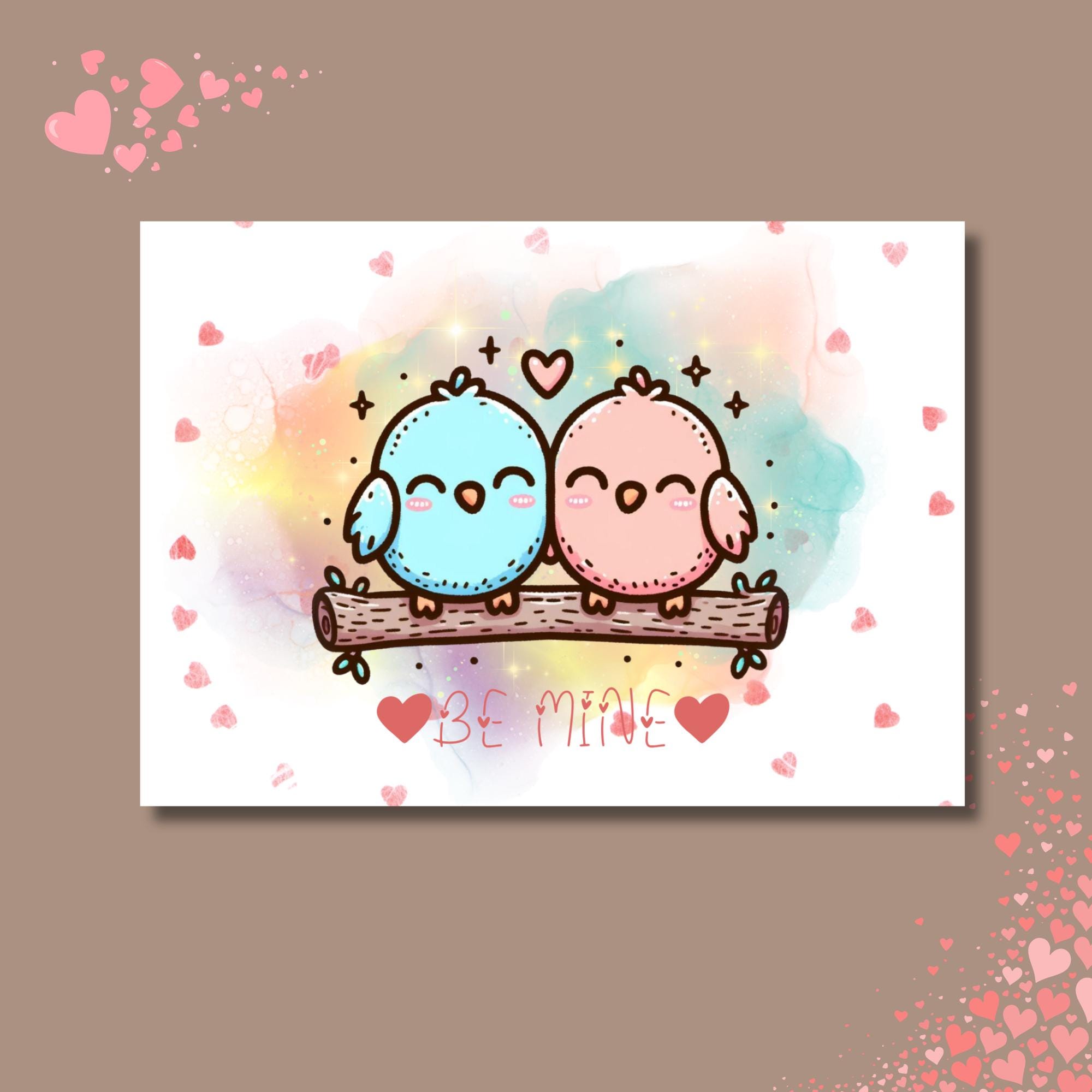 Valentinstags Karte, Postkarte zur Verlobung, Grußkarte, Karte für Verliebte, Geschenkkarte  #PHO