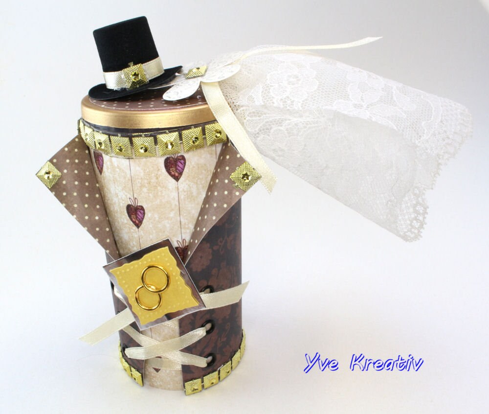 Dose / Schachtel " Hochzeit " / Aufbewahrung / Geldgeschenke / Gutscheine / Geschenkverpackung
