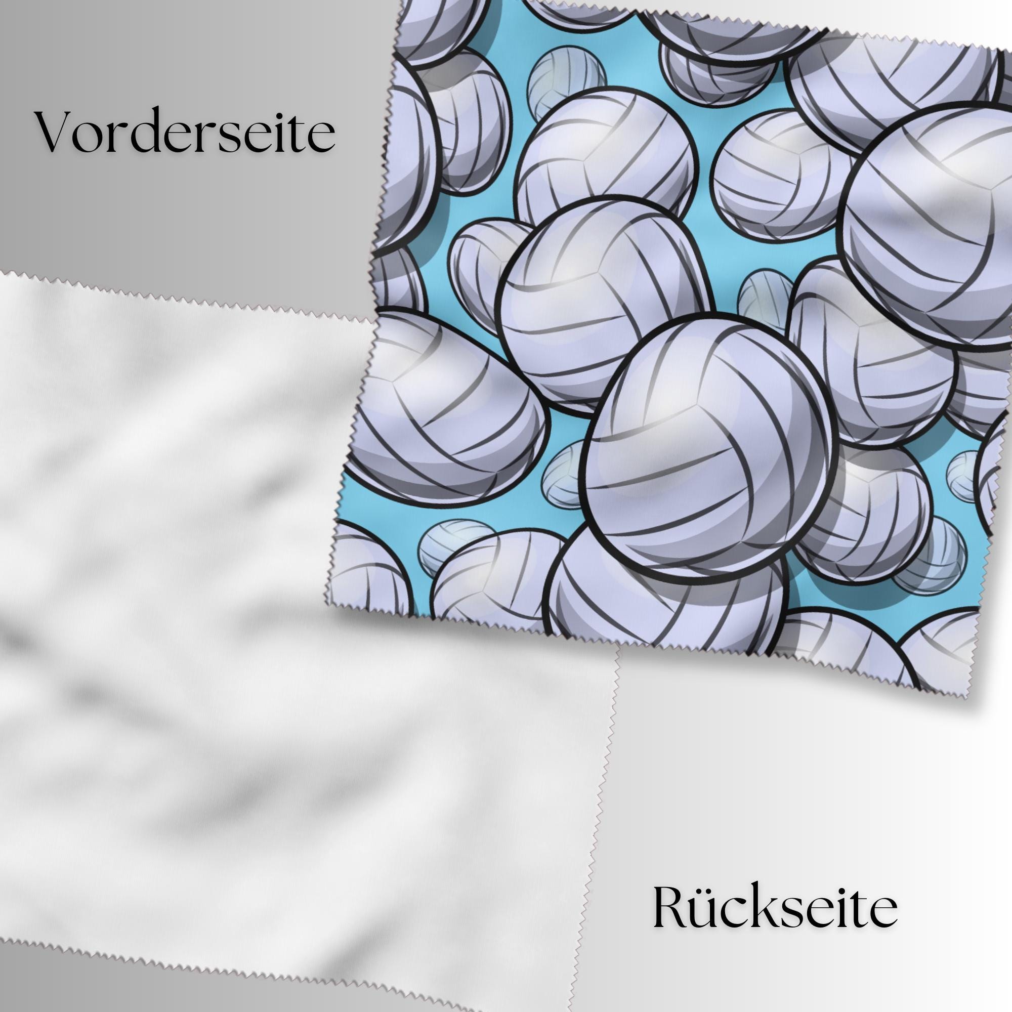 Brillenputztuch 3 Motive zur Auswahl bedrucktes Mikrofasertuch für Brillen Tuch für Displays Geschenk für Volleyballspieler #SP21abc