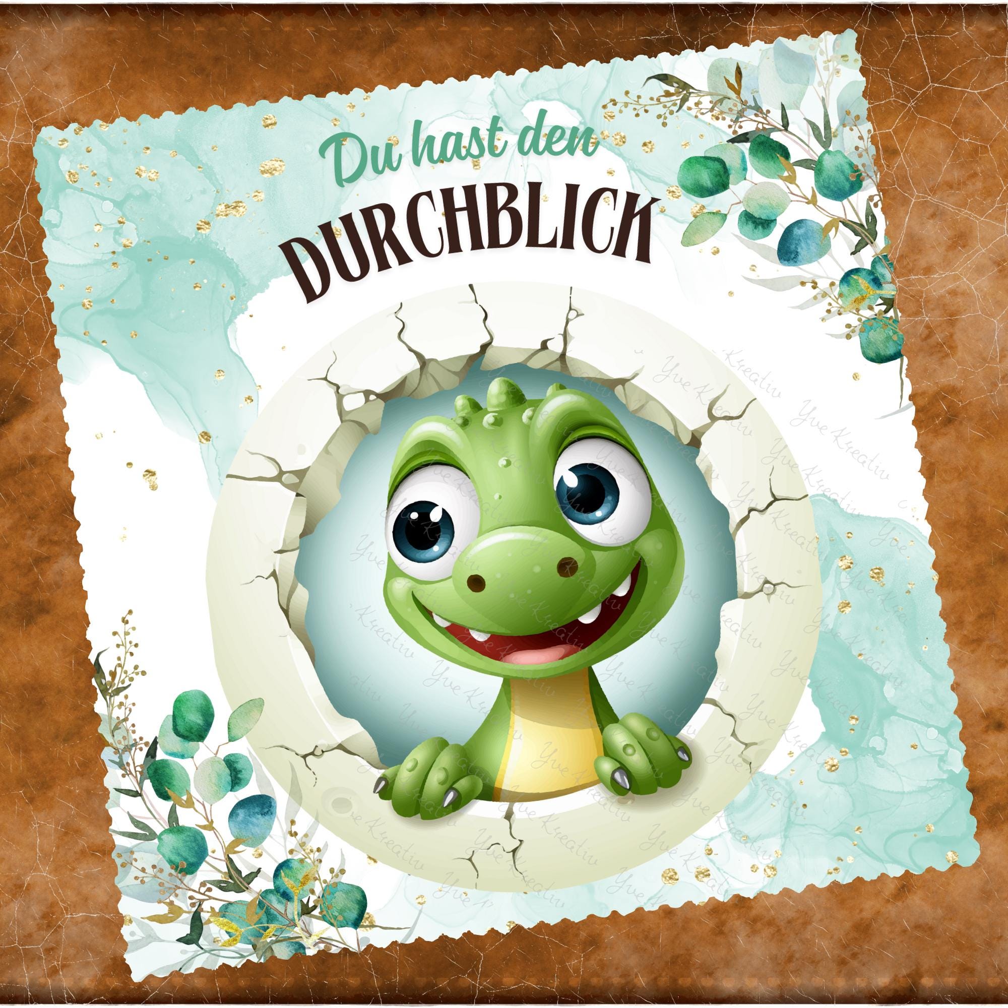 Brillenputztuch Dino Durchblick bedrucktes Mikrofasertuch für Brille Sonnenbrille Reinigungstuch Handy Bildschirm Kamera Objektiv #TI152