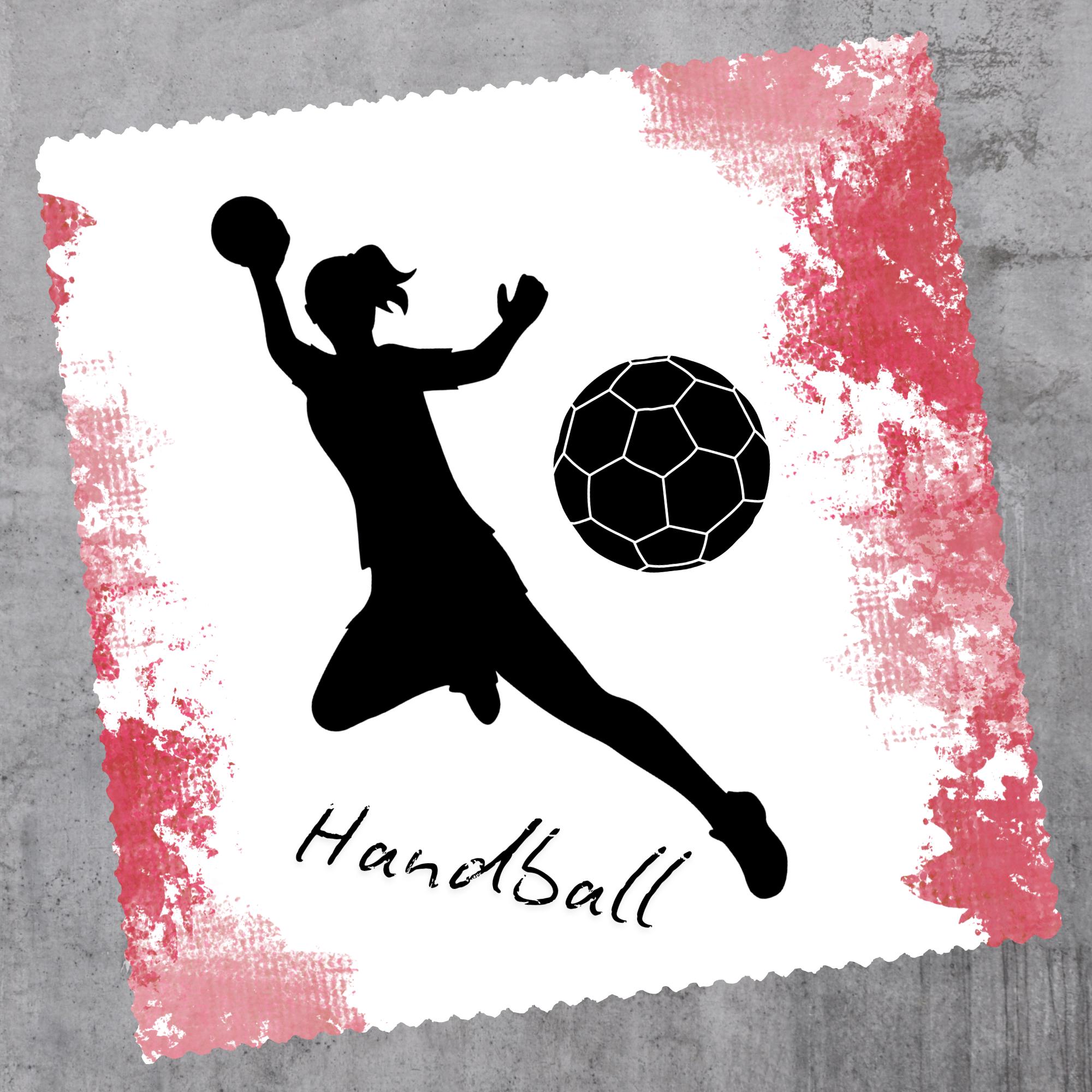 Brillenputztuch bedrucktes Mikrofasertuch für Brillen Tuch für Displays Geschenk zum Geburtstag Handballerin #SP27