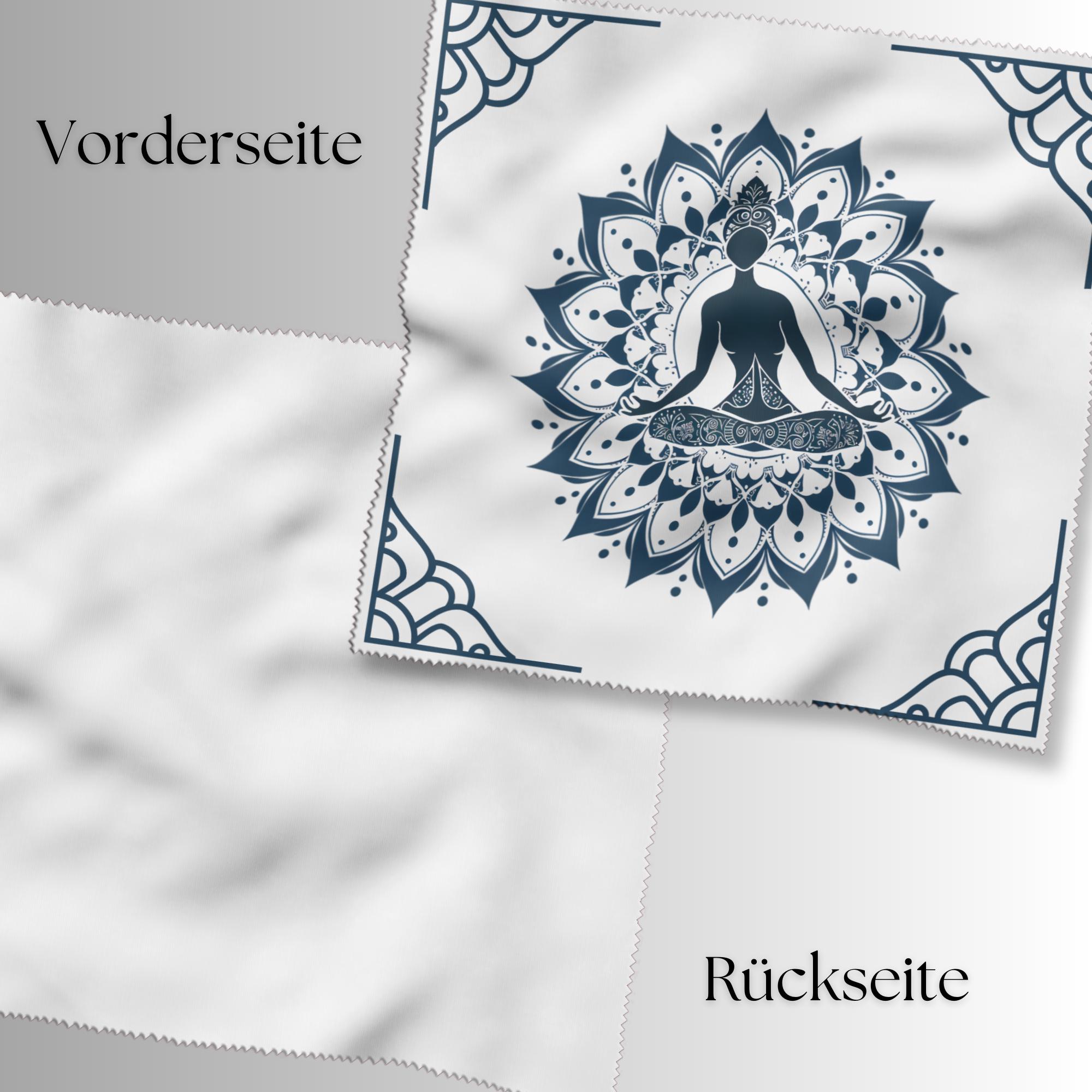 Brillenputztuch bedrucktes Mikrofasertuch für Brillen Tuch für Displays Geschenk Geburtstag für Yoga Fan Yogi #SP31