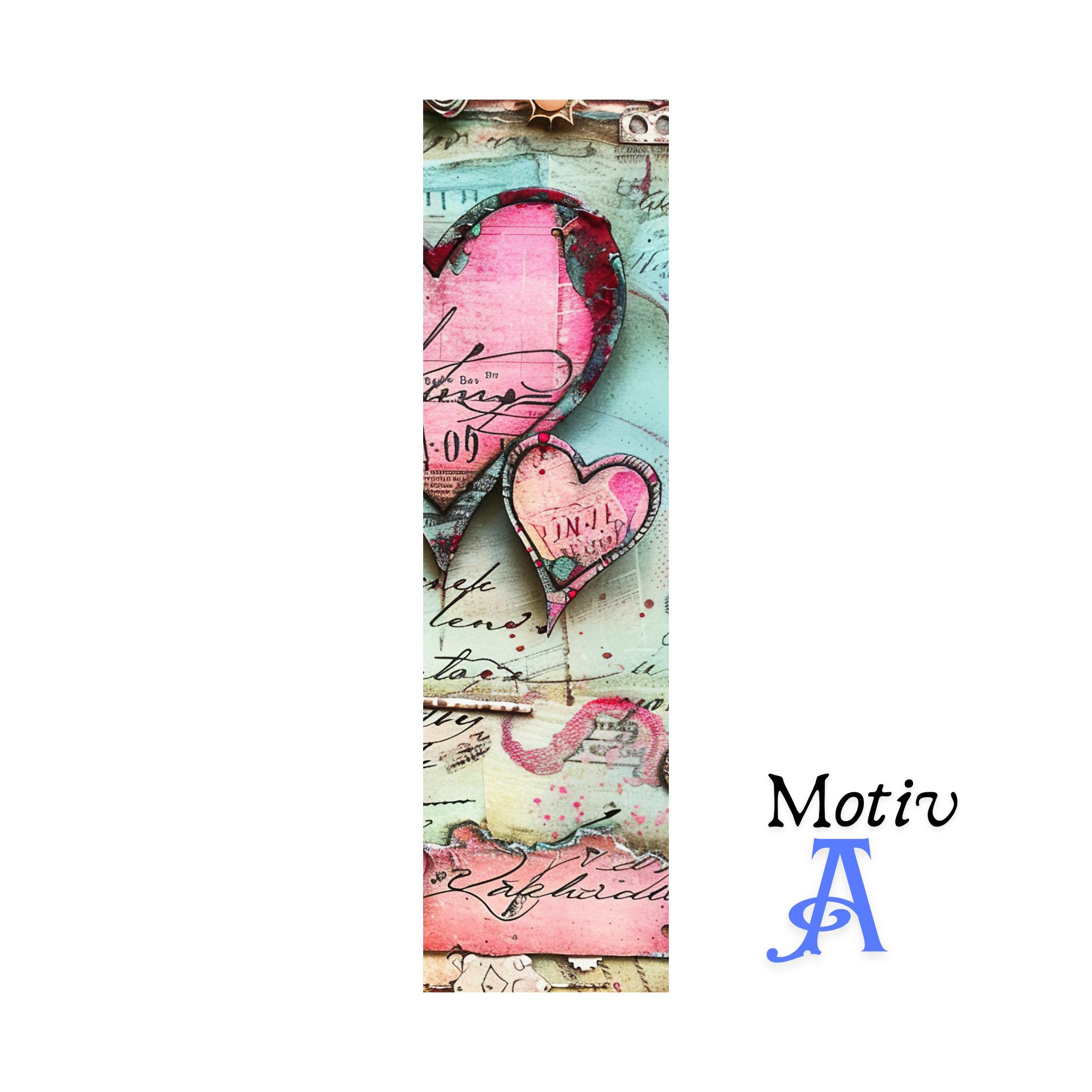 Lesezeichen aus Aluminium Geschenk zum Geburtstag Valentinstag Bücher Bookmark - 2 Motive zur Auswahl  #LEALU