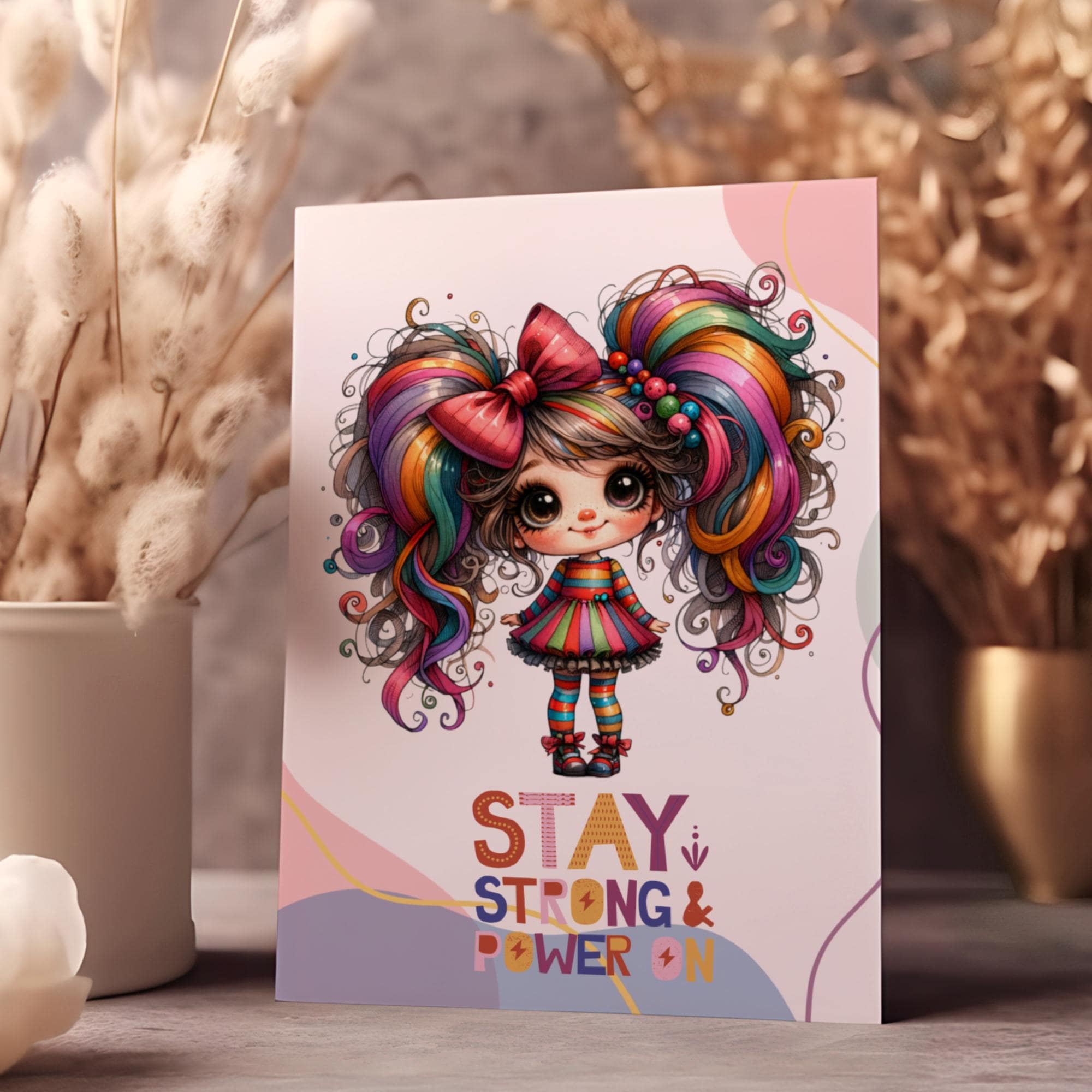 Postkarte, Grußkarte, Karte zum Geburtstag, Motivation, Aufmunterung I Crazy Girl #PLS