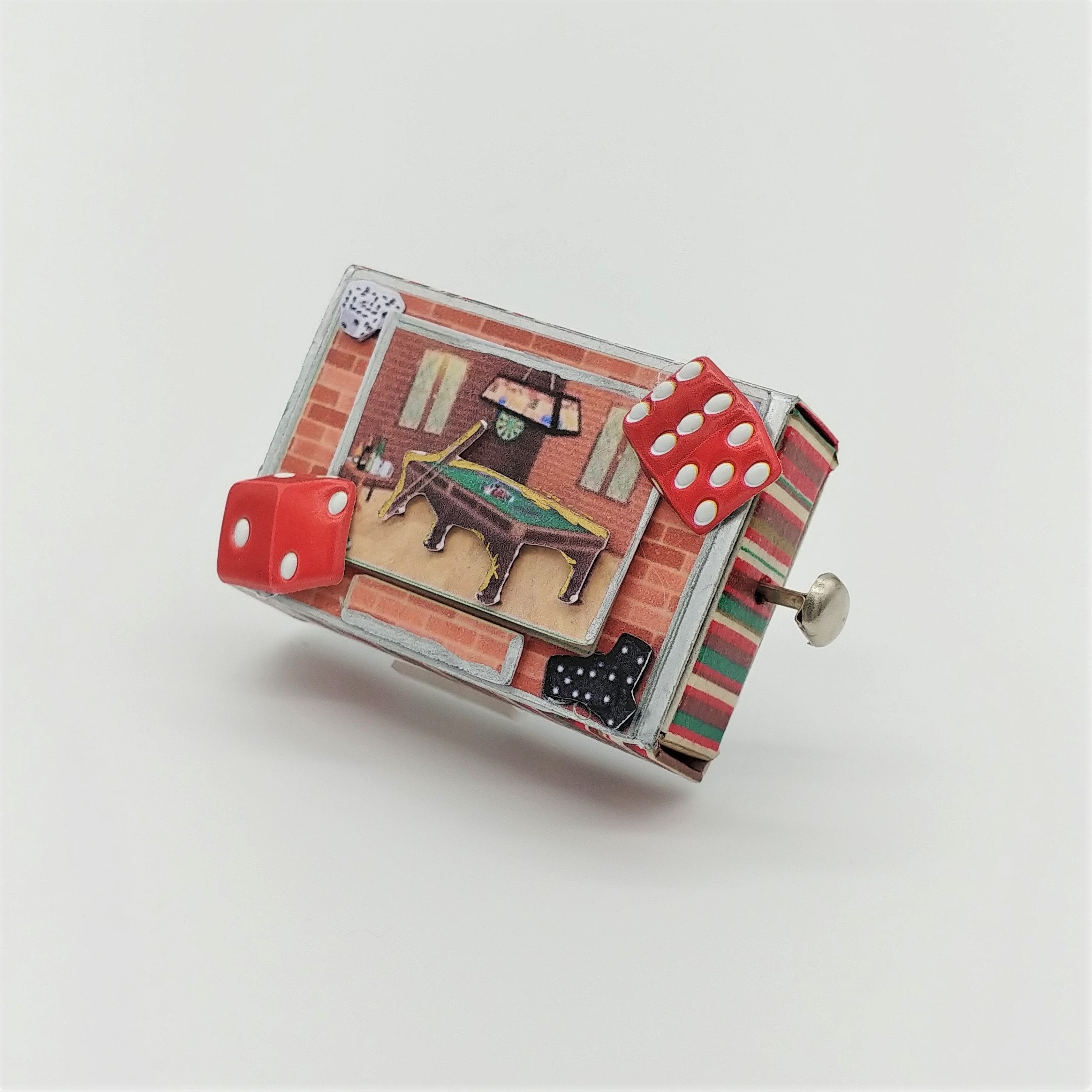 Geldgeschenk – Diorama - Gutschein - Miniaturschachtel "Casino"