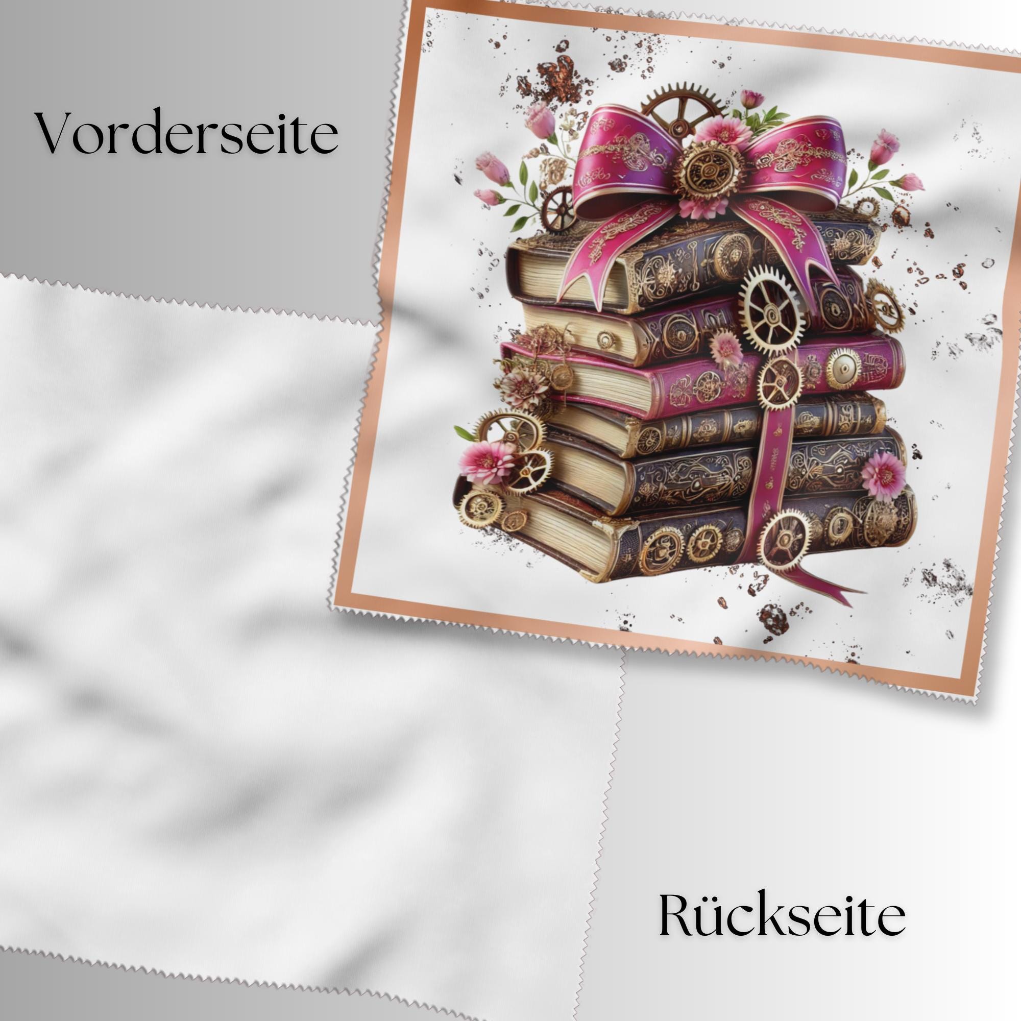 Brillenputztuch bedrucktes Mikrofasertuch für Brillen Tuch für Displays Geschenk Geburtstag Bücher Steampunk #FA20 Brillenputztuch bedrucktes Mikrofasertuch für Brillen Tuch für Displays Geschenk Geburtstag Bücher Steampunk #FA20