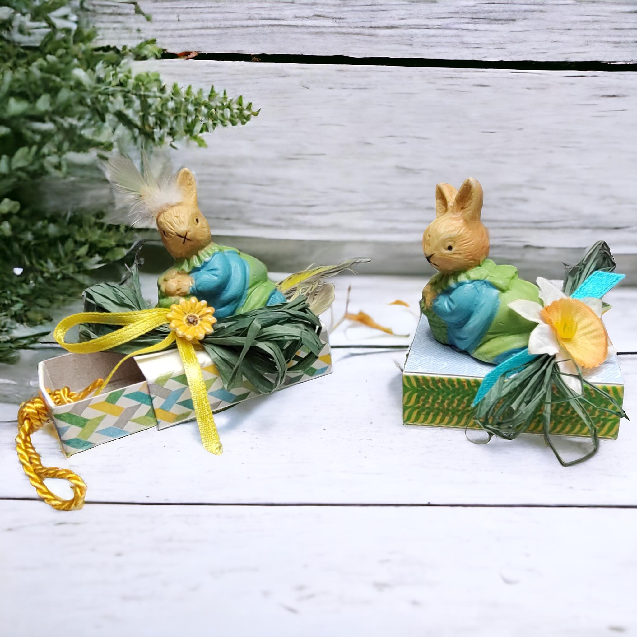 Kleine Schachtel Streichholzschachtel - Osterhase Geschenkebox für Geldgeschenke Gutschein - kleine Kostbarkeiten #627795997